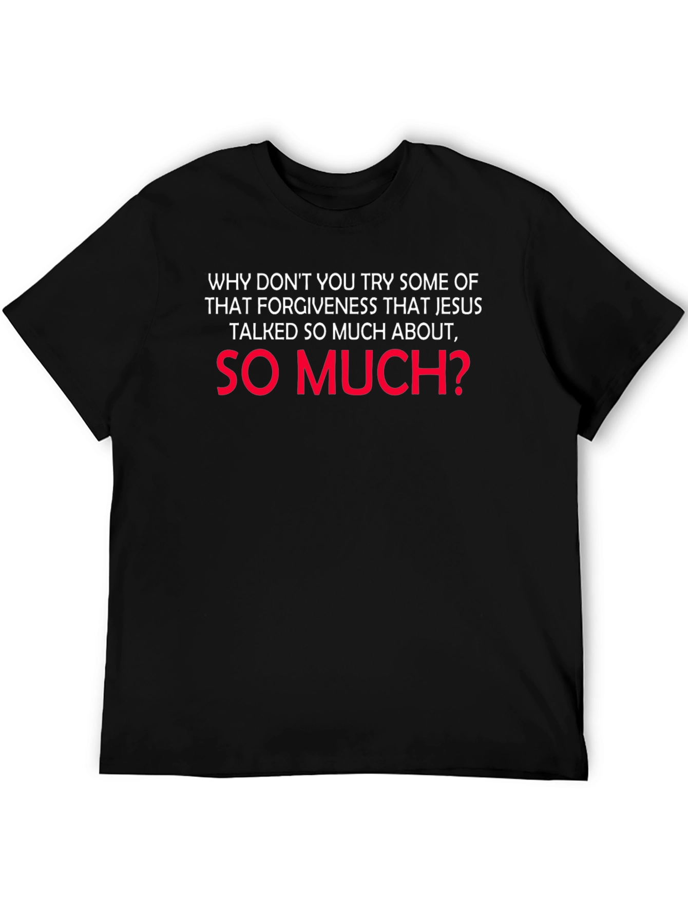 Forgiveness Slogan Graphic Tee - Casual Style