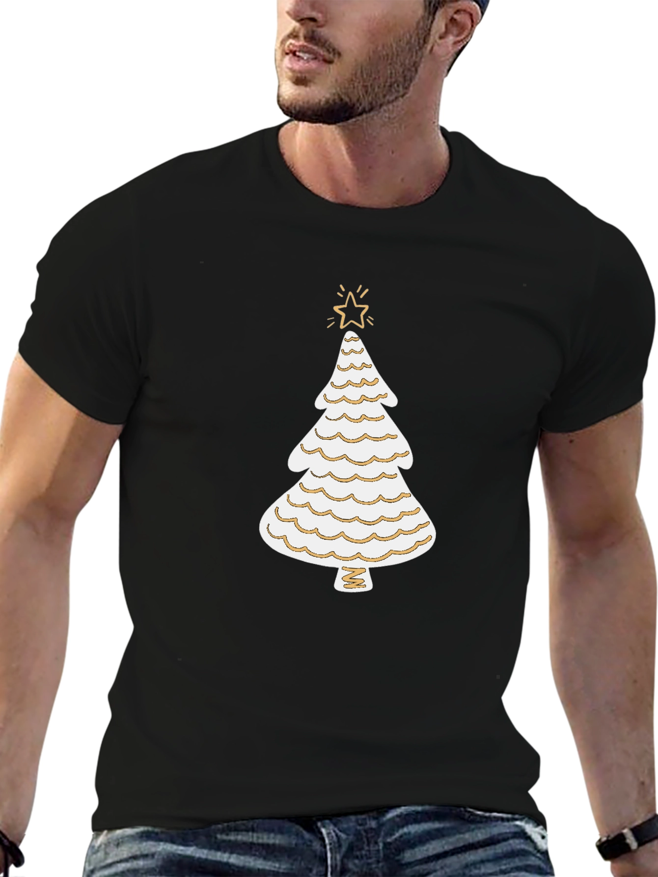 Festive Christmas Tree Graphic Tee