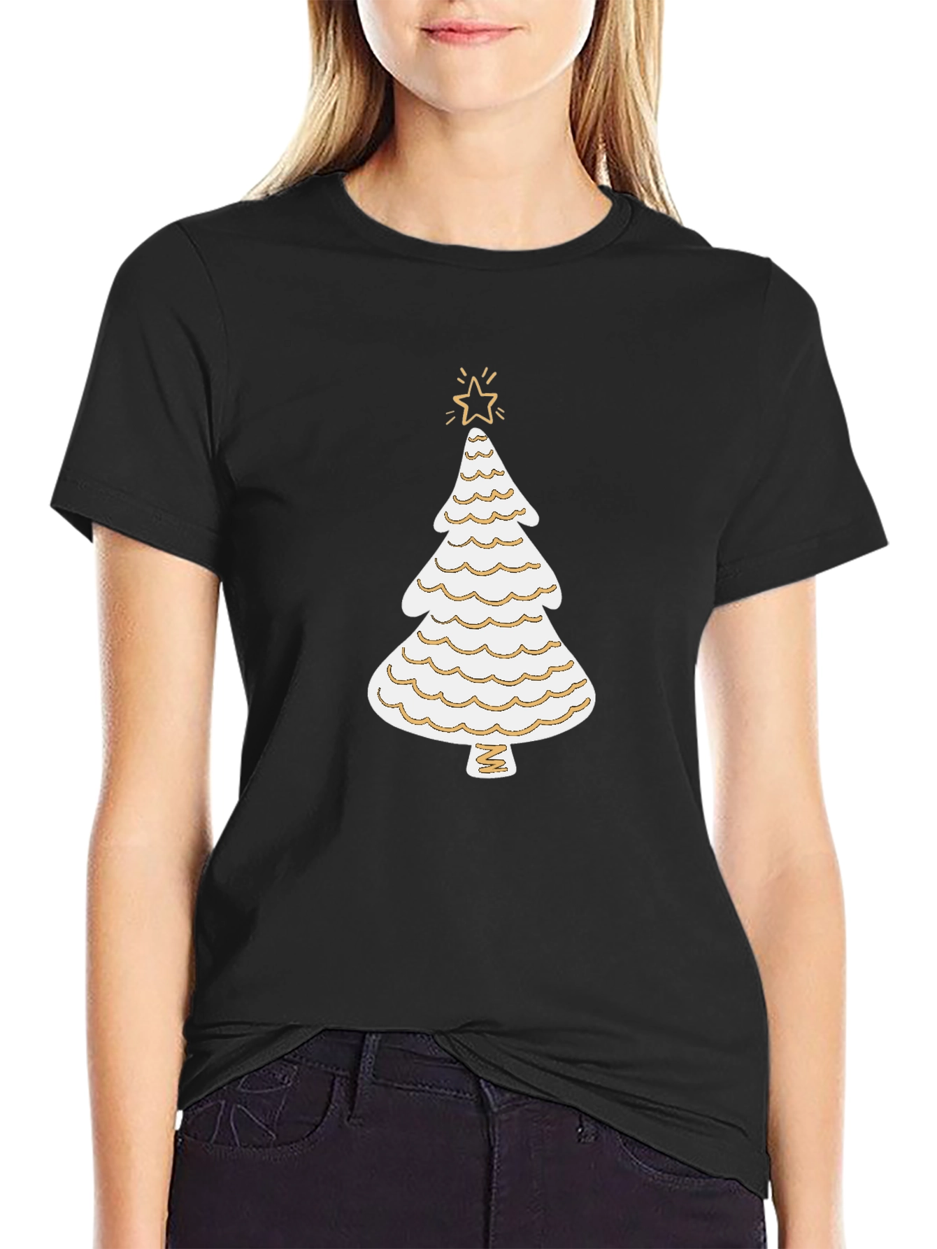 Festive Christmas Tree Graphic Tee