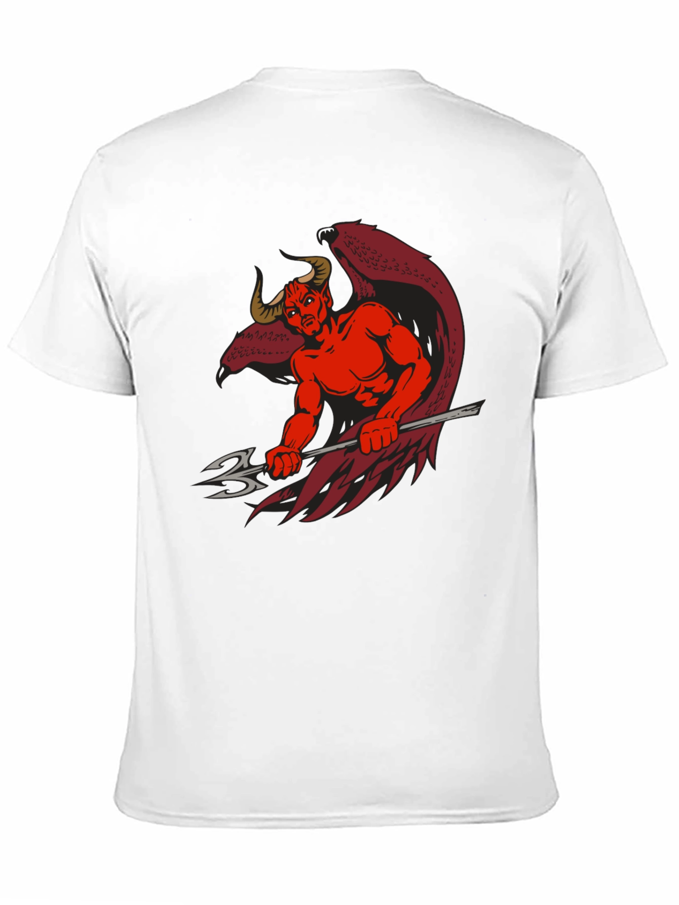 Devil Graphic Print Black T-Shirt