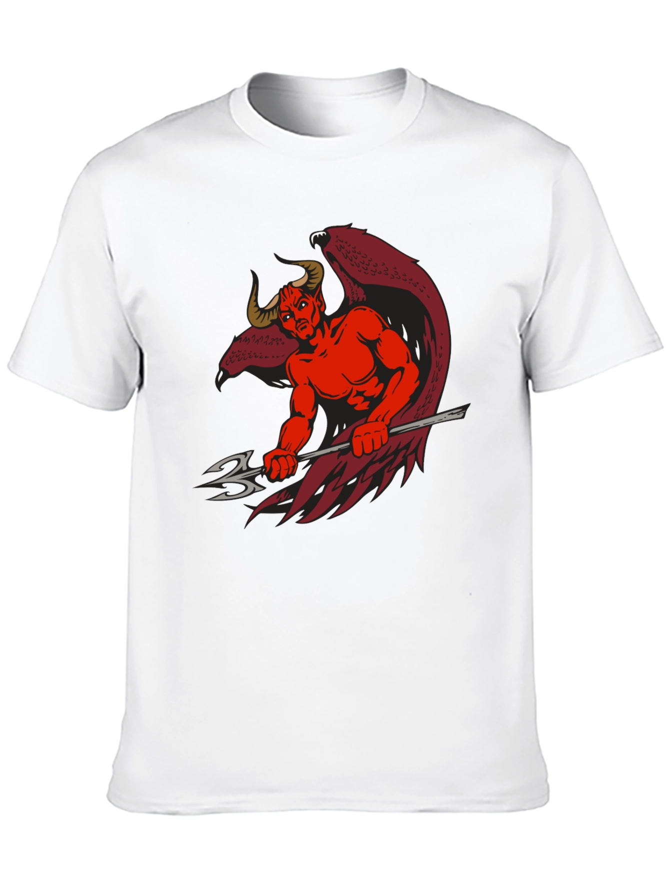 Devil Graphic Print Black T-Shirt