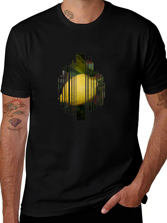 Lemon Graphic Tee - Modern Fruit Lovers T-Shirt