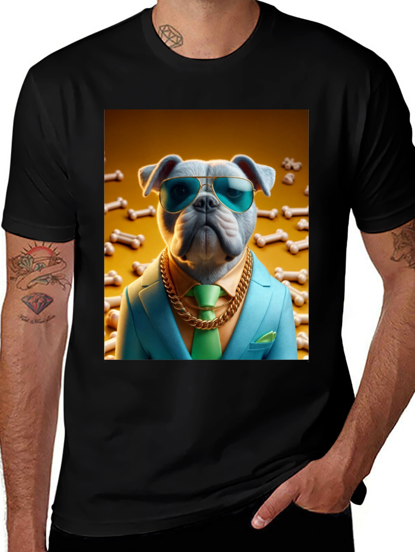 Dog Boss T-Shirt - Stylish Canine Design