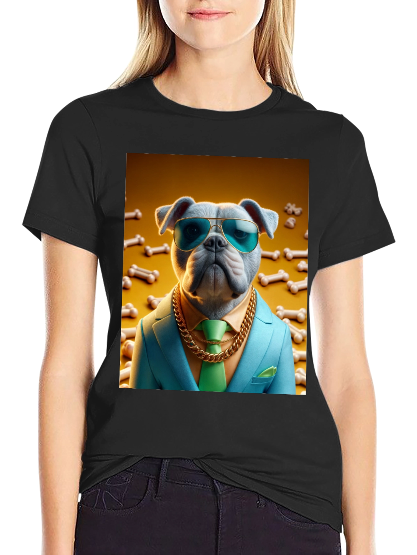 Dog Boss T-Shirt - Stylish Canine Design