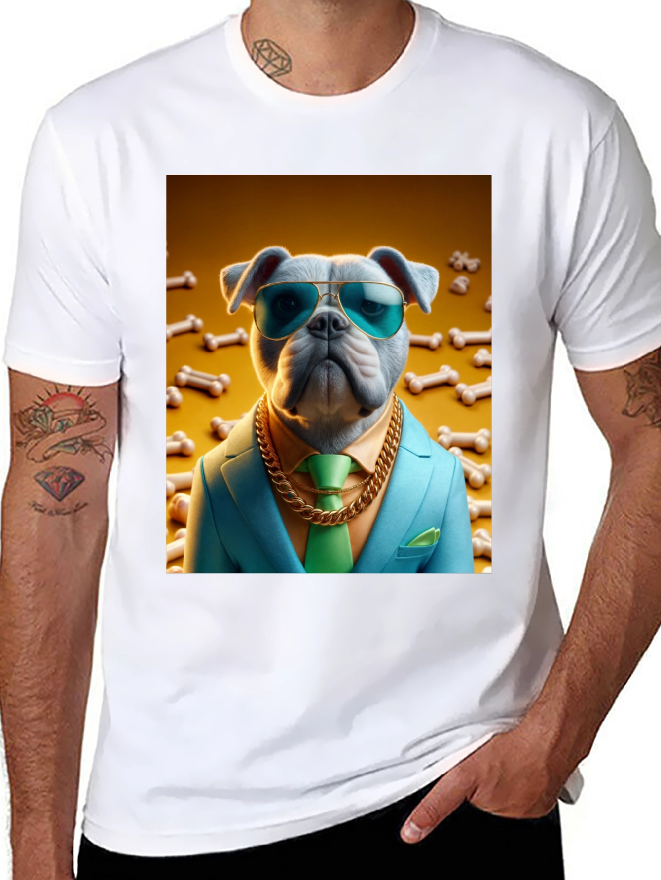 Dog Boss T-Shirt - Stylish Canine Design