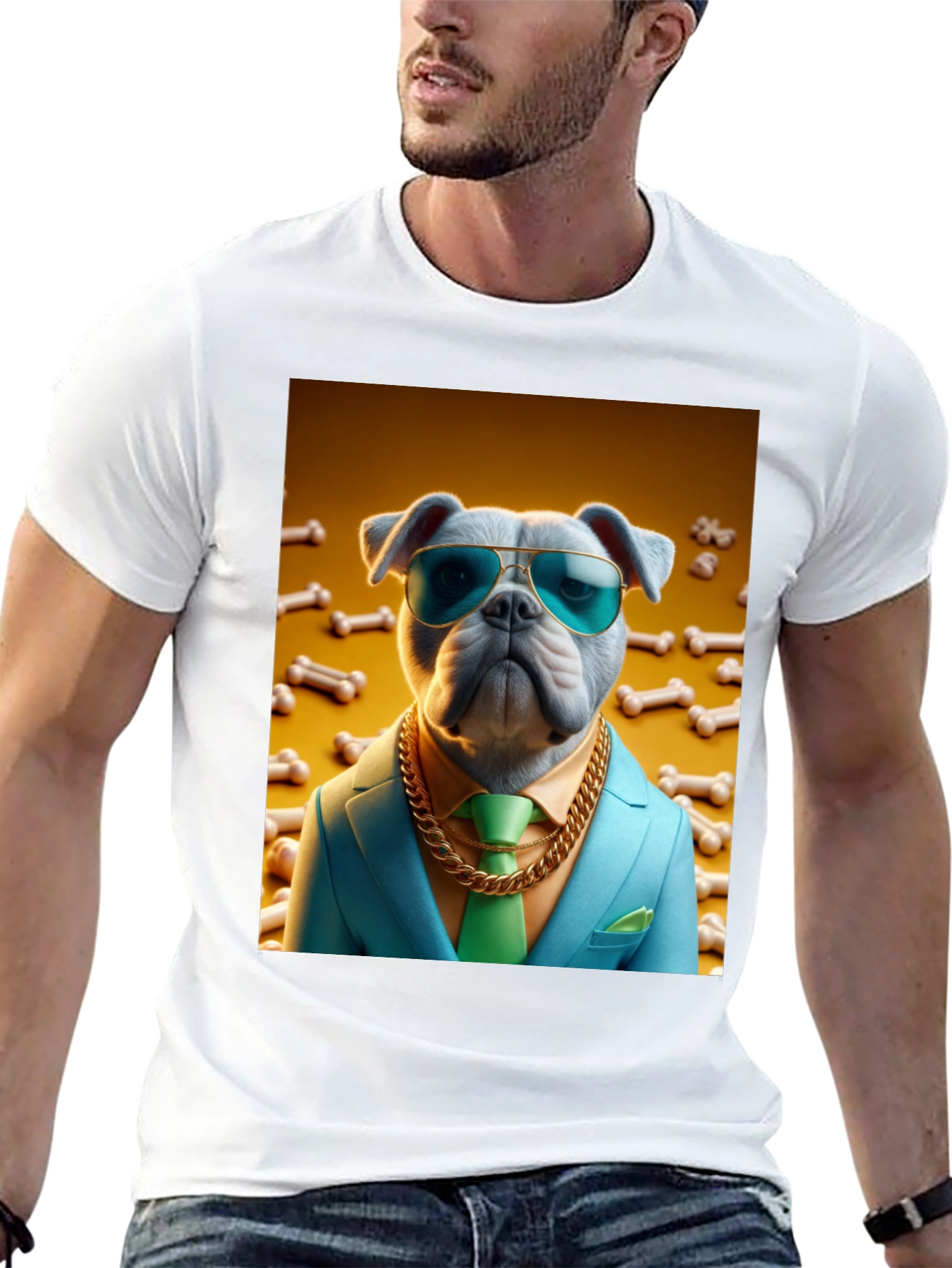 Dog Boss T-Shirt - Stylish Canine Design