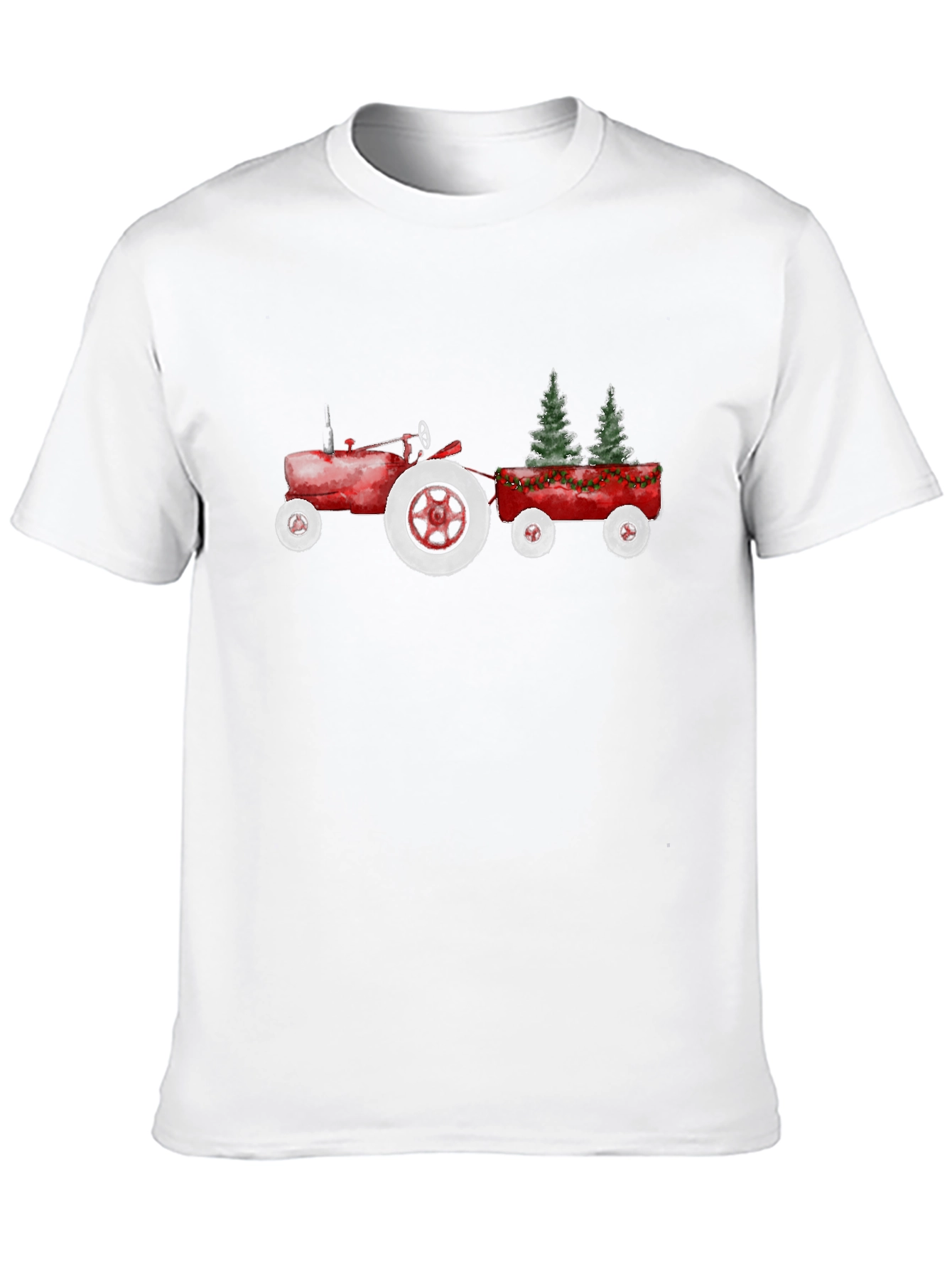 Festive Tractor Tee: Holiday Hauler Style