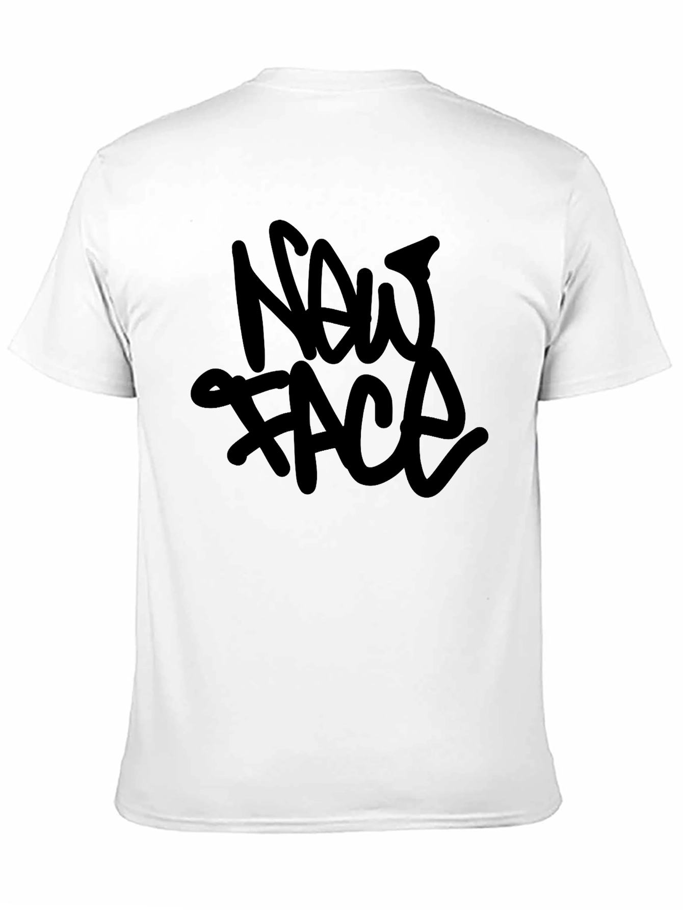 New Face Black Graphic T-Shirt