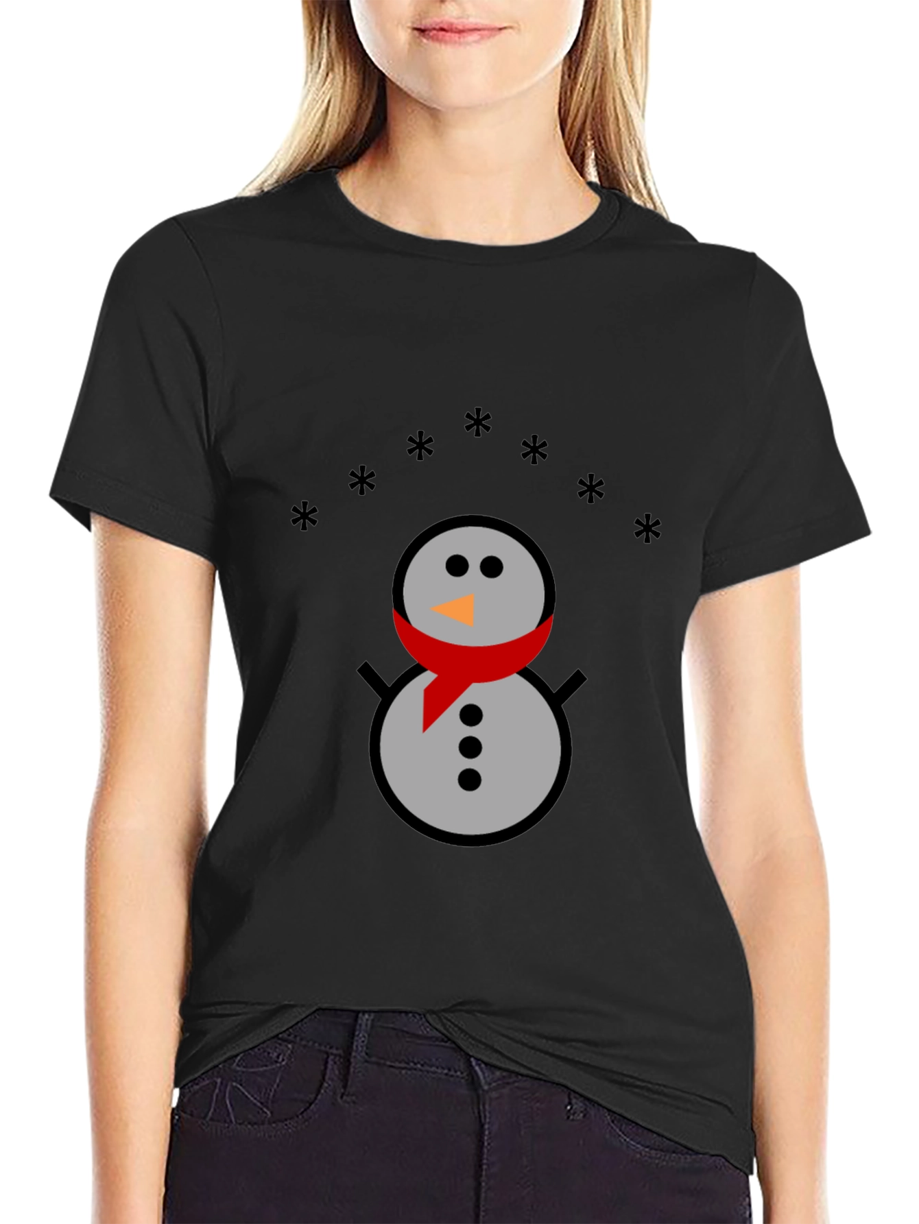 Snowman Graphic Tee - Holiday Fun
