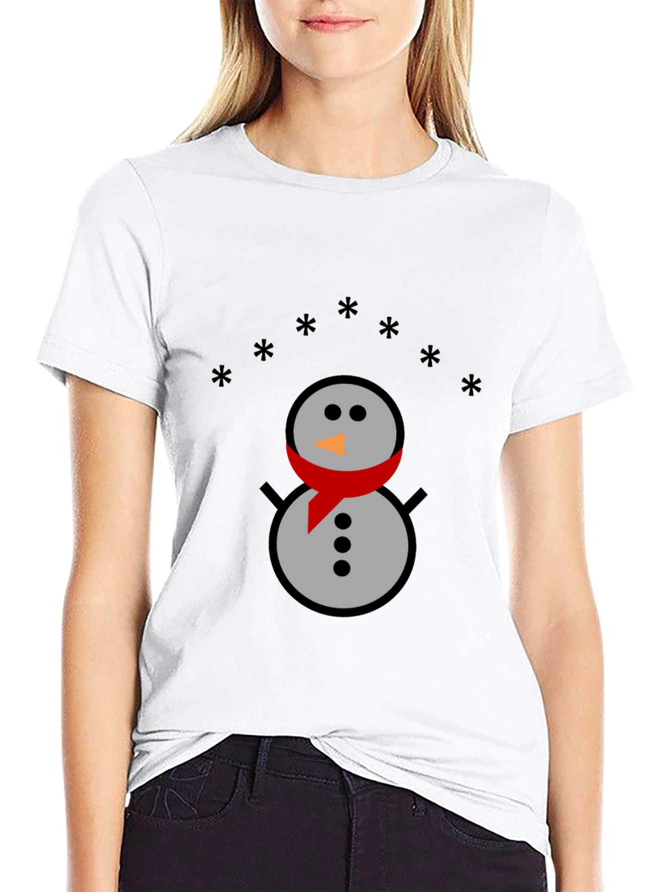 Snowman Graphic Tee - Holiday Fun