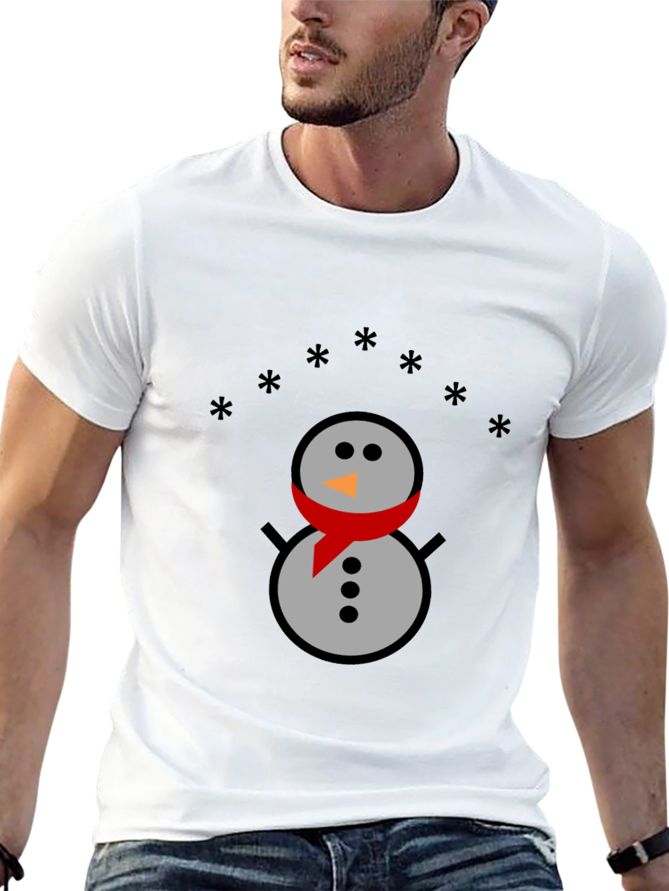 Snowman Graphic Tee - Holiday Fun