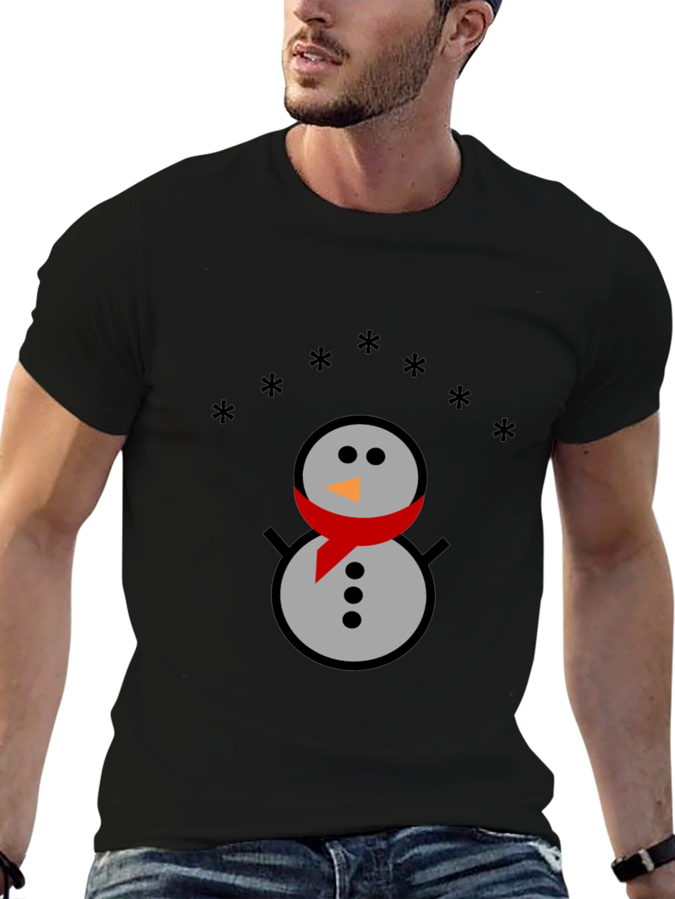 Snowman Graphic Tee - Holiday Fun