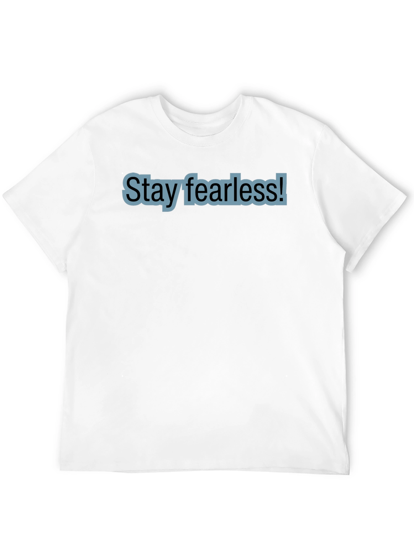 Stay Fearless Black Cotton Tee