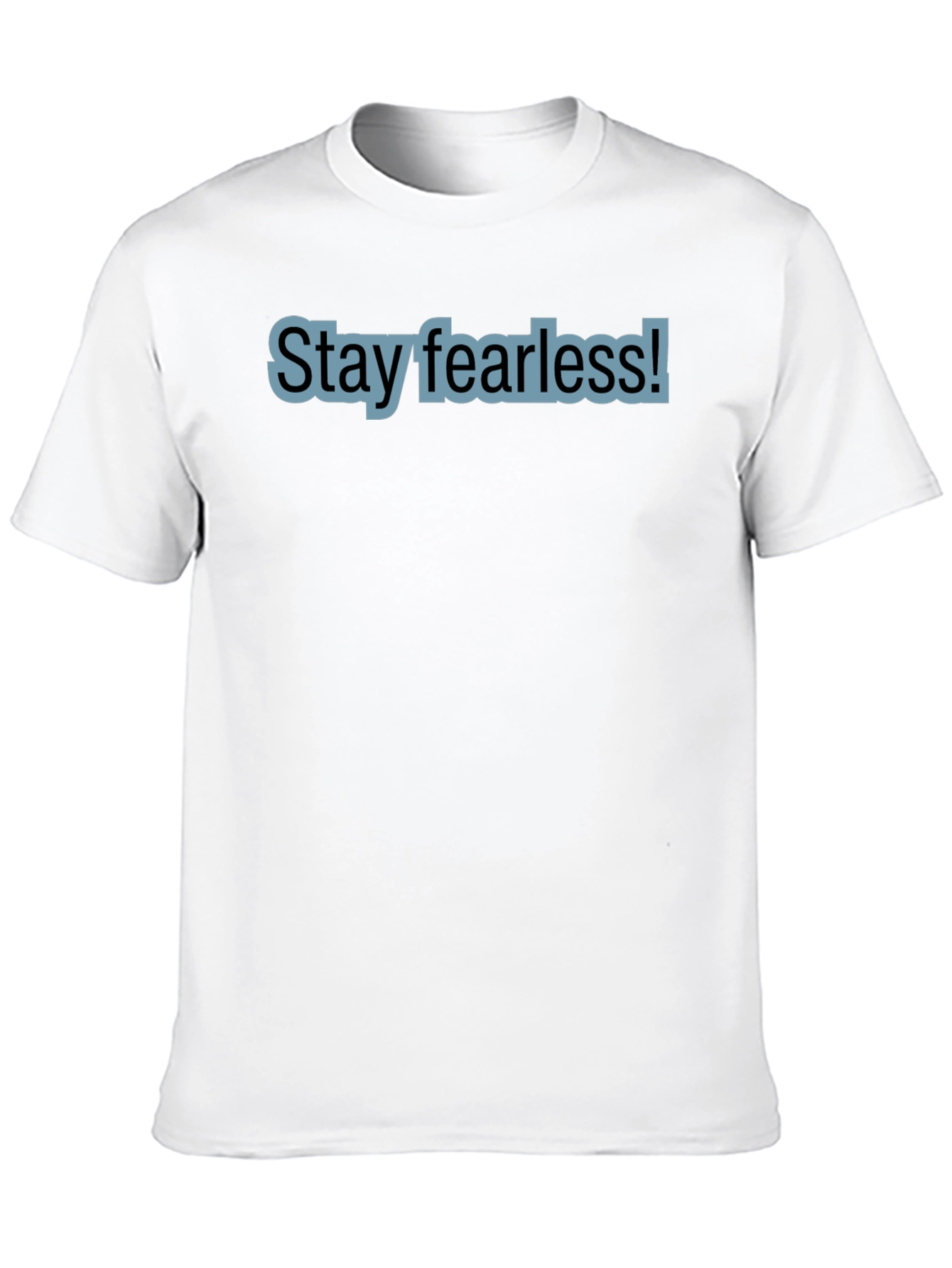 Stay Fearless Black Cotton Tee