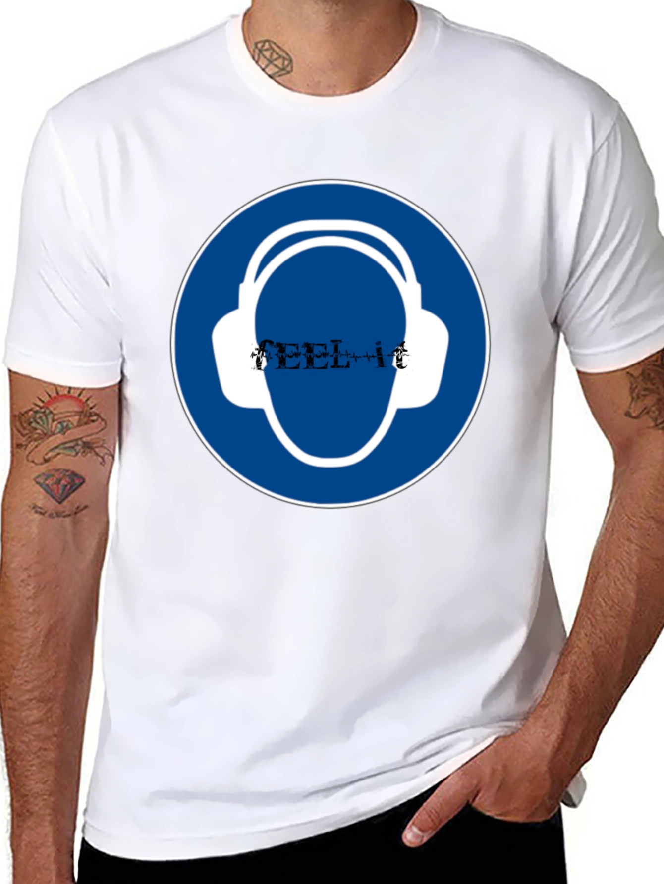 Headphone Safety Black T-Shirt