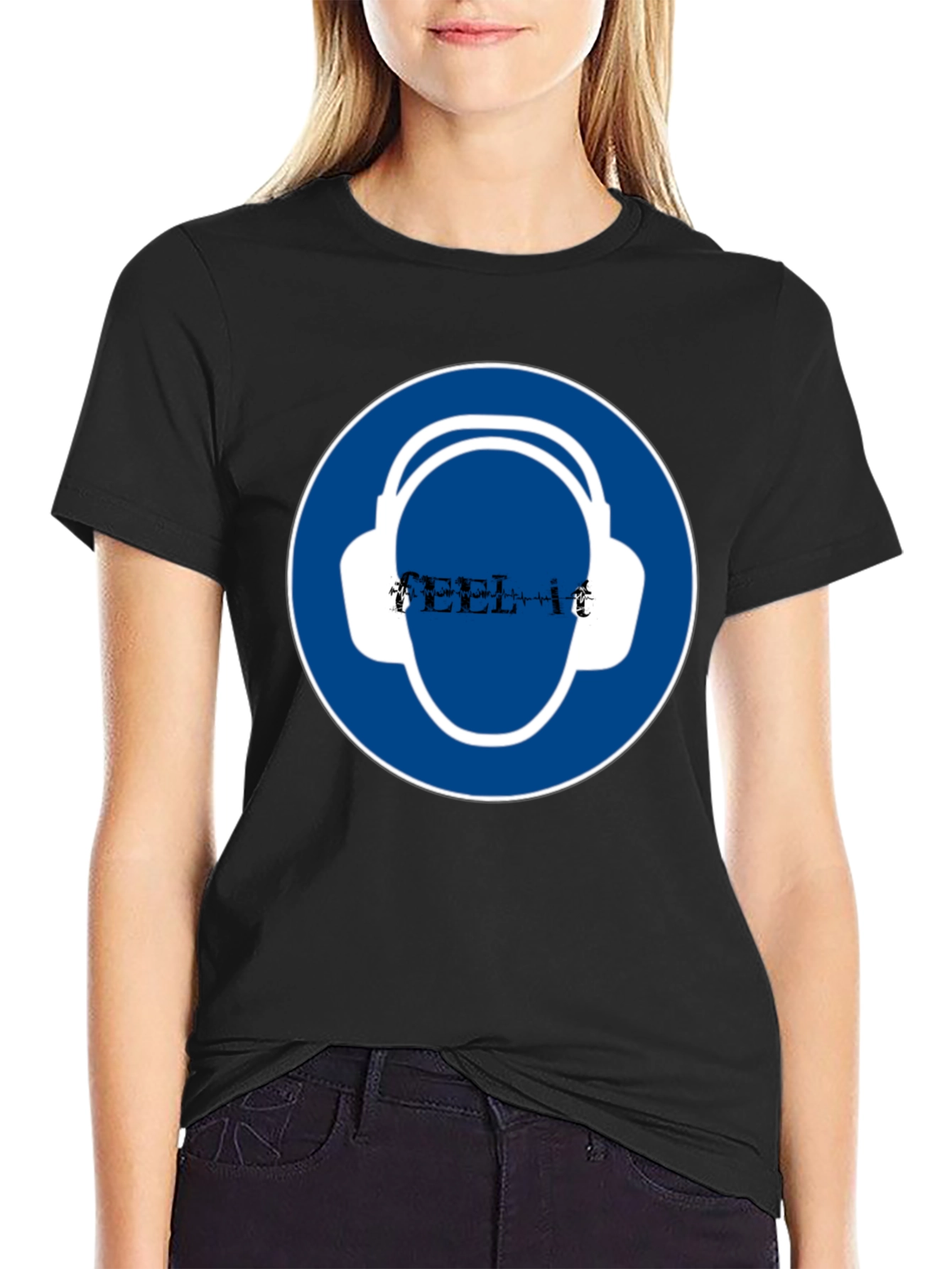 Headphone Safety Black T-Shirt