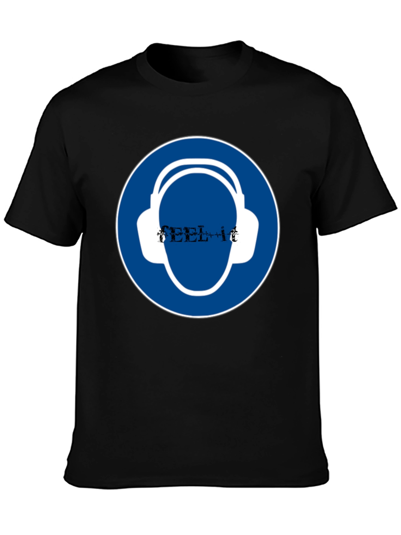 Headphone Safety Black T-Shirt