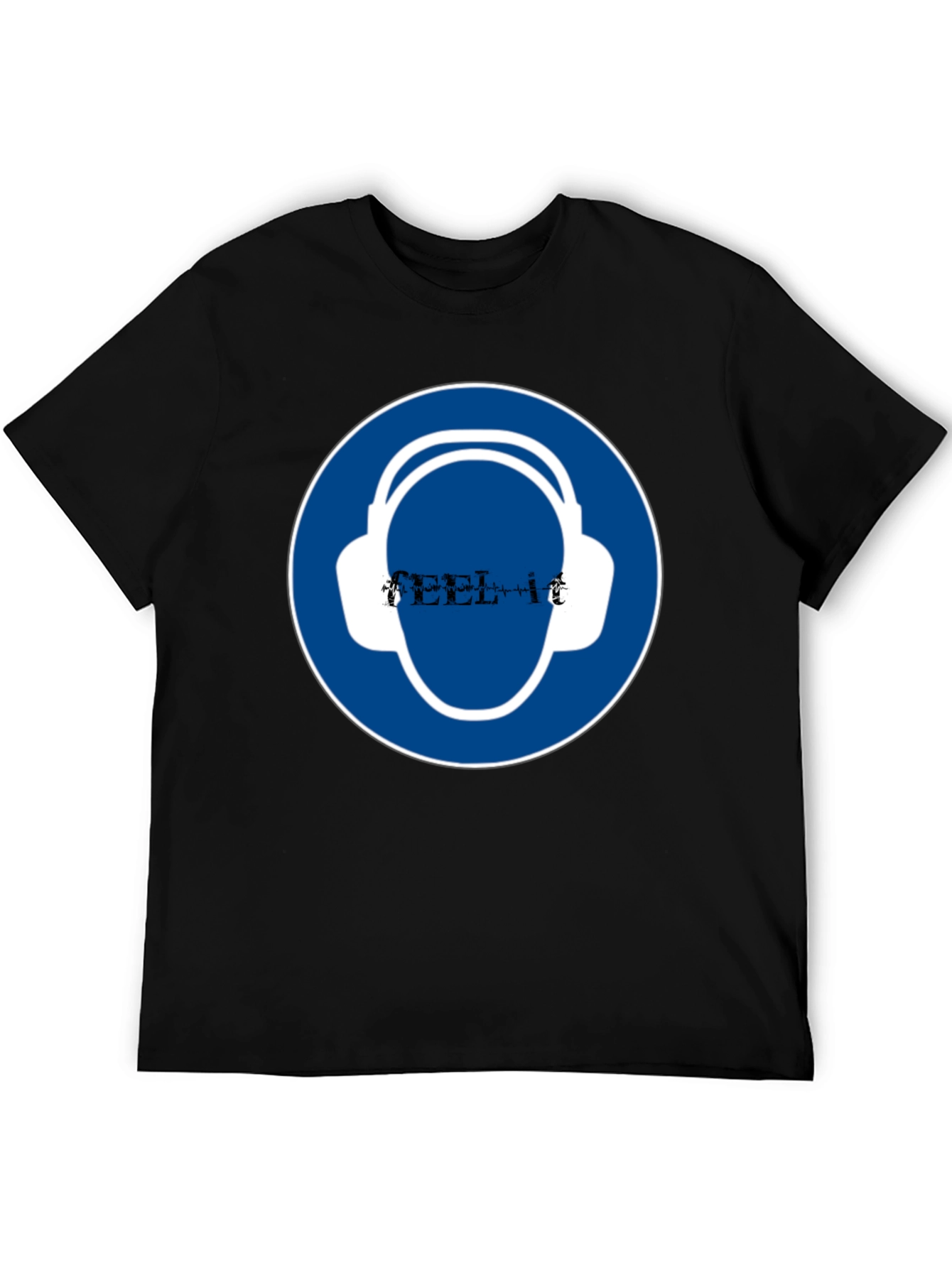Headphone Safety Black T-Shirt