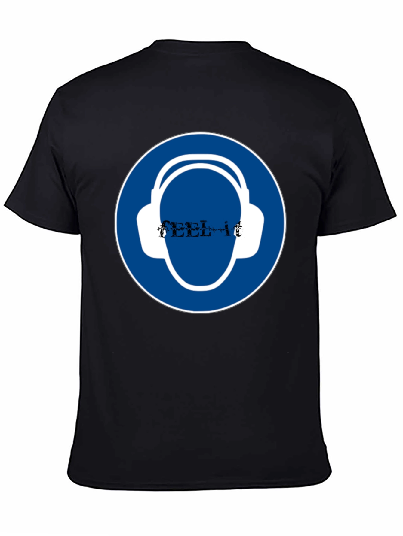 Headphone Safety Black T-Shirt