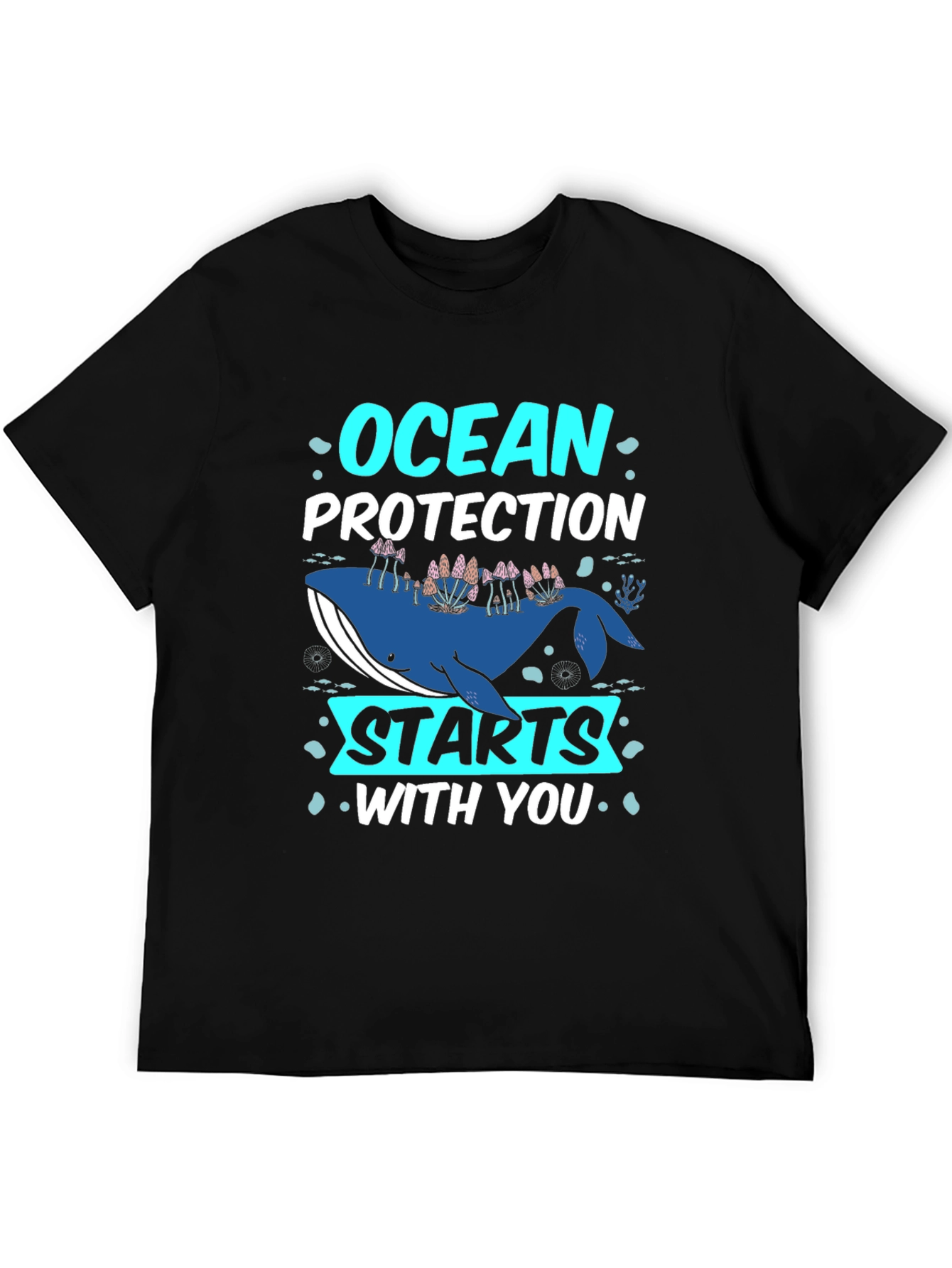 Ocean Protection Starts With You Whale Graphic Tee