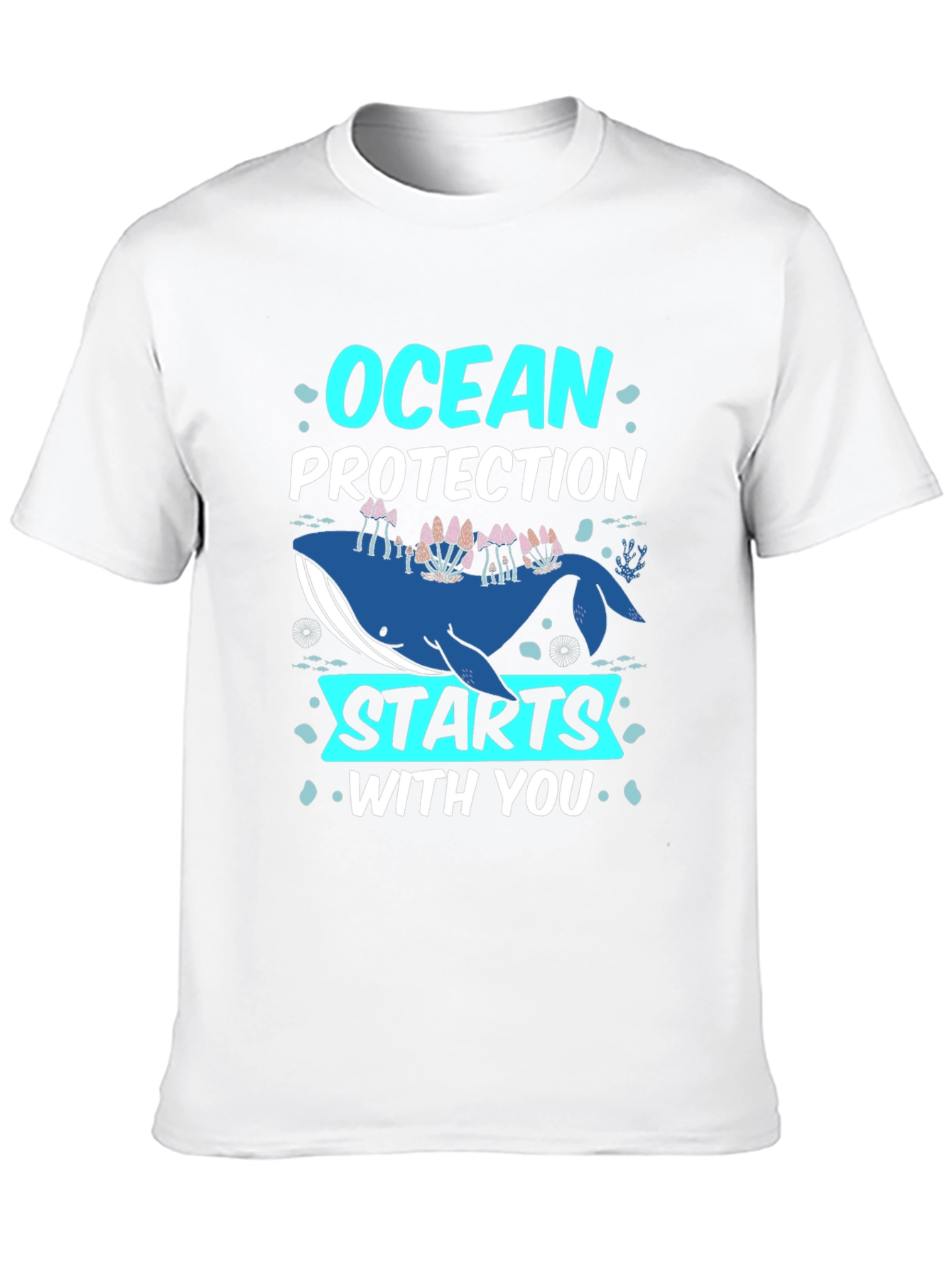 Ocean Protection Starts With You Whale Graphic Tee