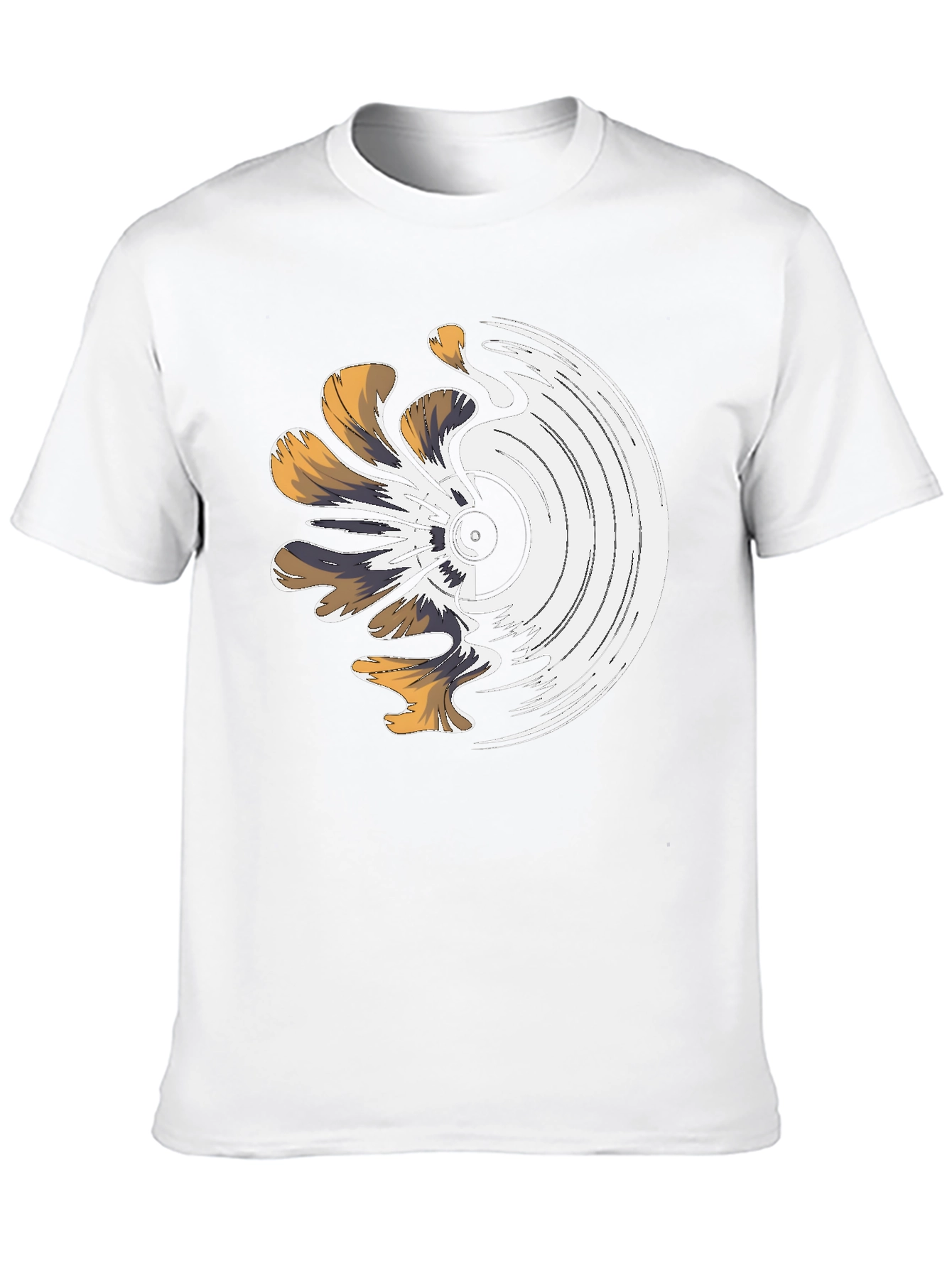 Melting Vinyl Record Graphic T-Shirt