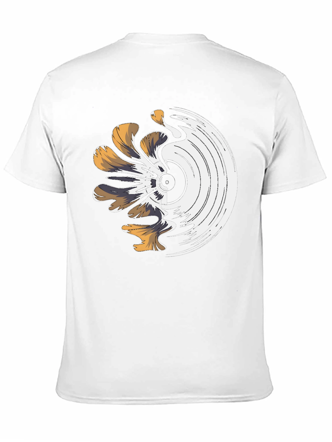 Melting Vinyl Record Graphic T-Shirt