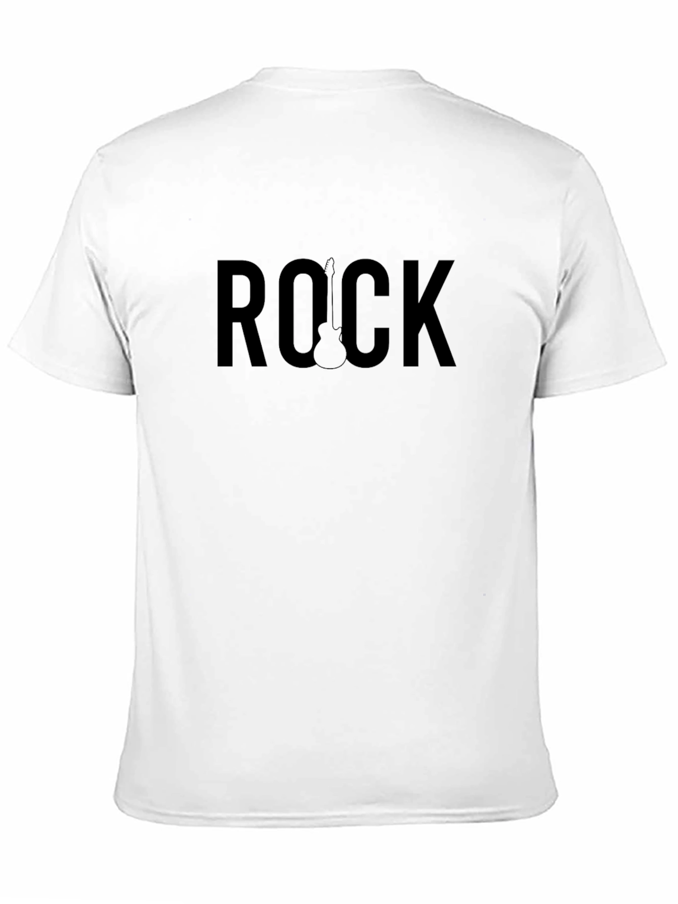 Rock Guitar Graphic T-Shirt - Classic Crew Neck Tee