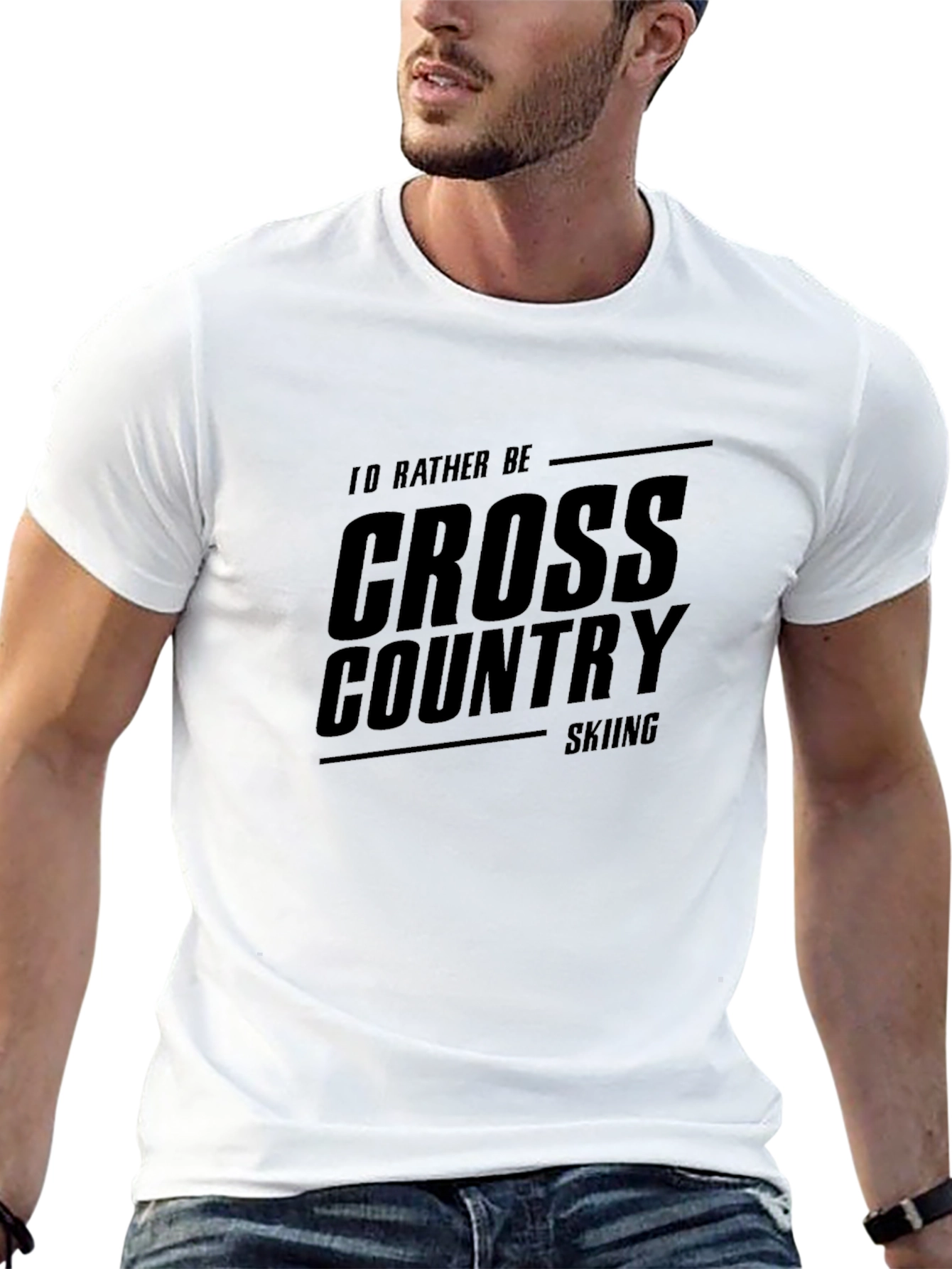 Cross Country Skiing T-Shirt: Id Rather Be Skiing