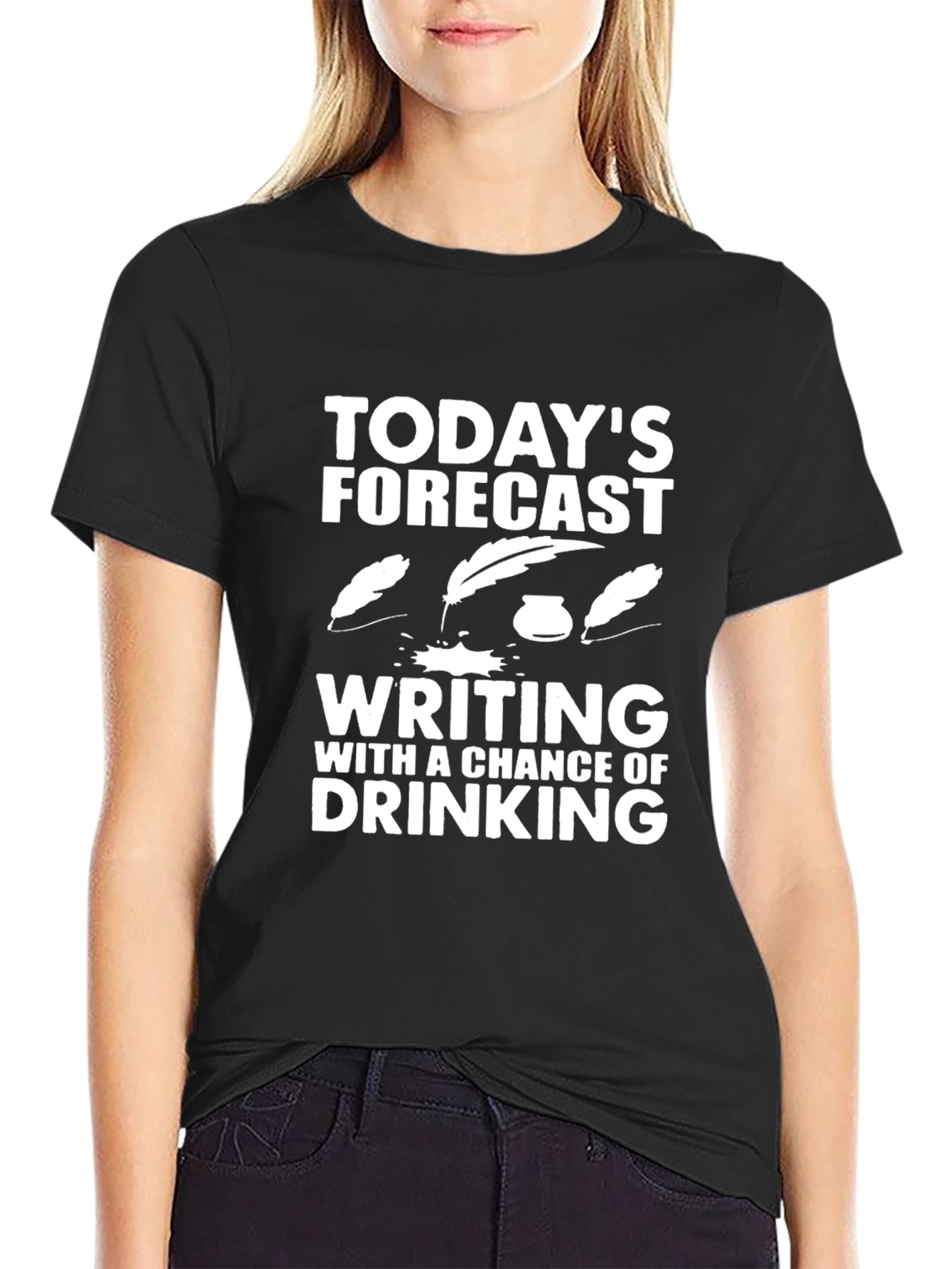 Todays Forecast Writing T-Shirt