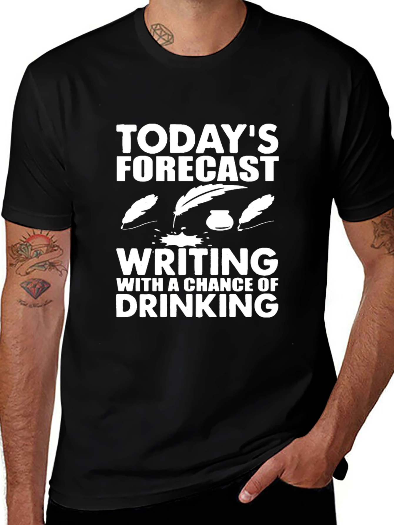 Todays Forecast Writing T-Shirt