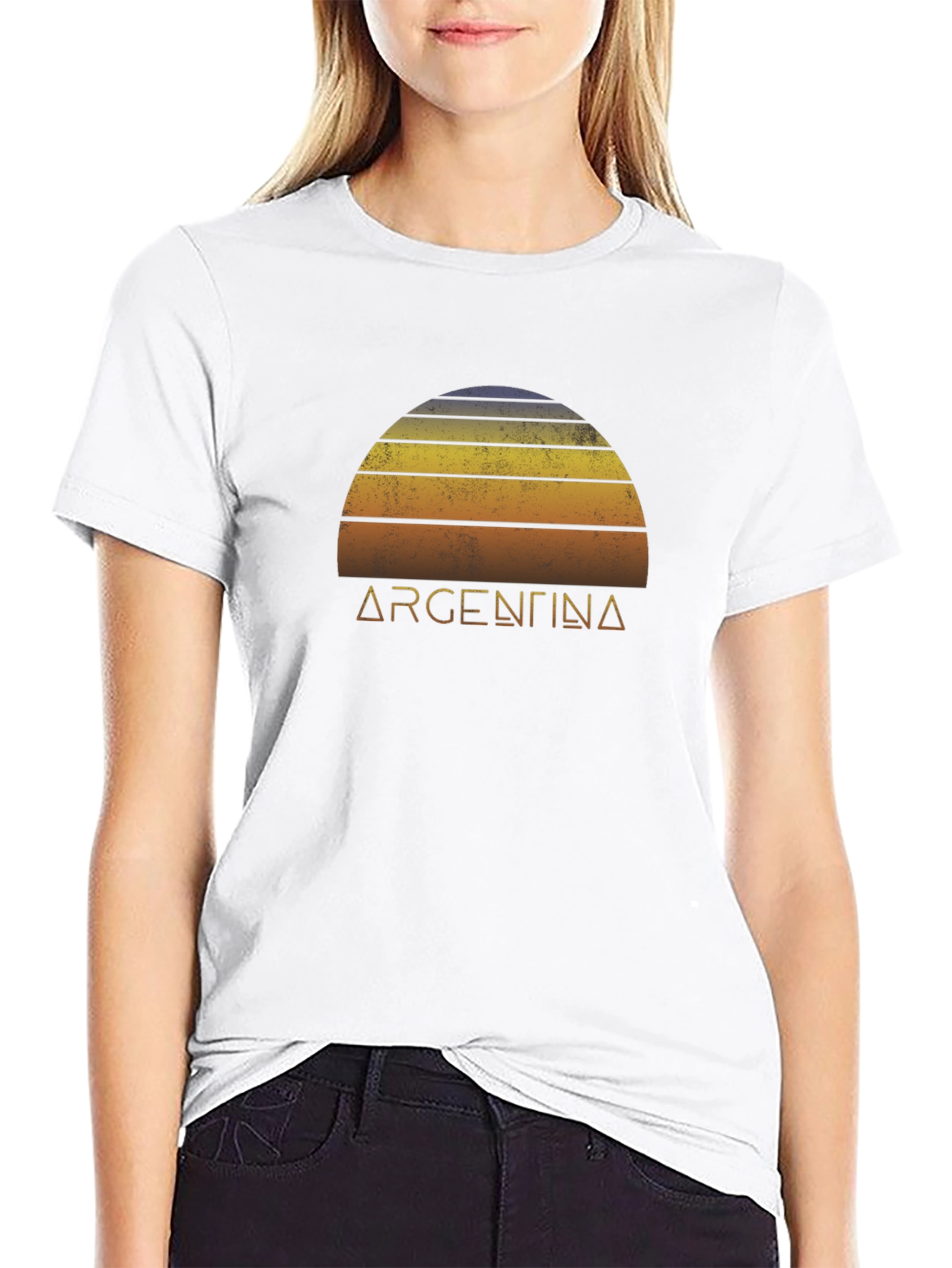 Argentina Sunset Graphic Tee - Retro Style