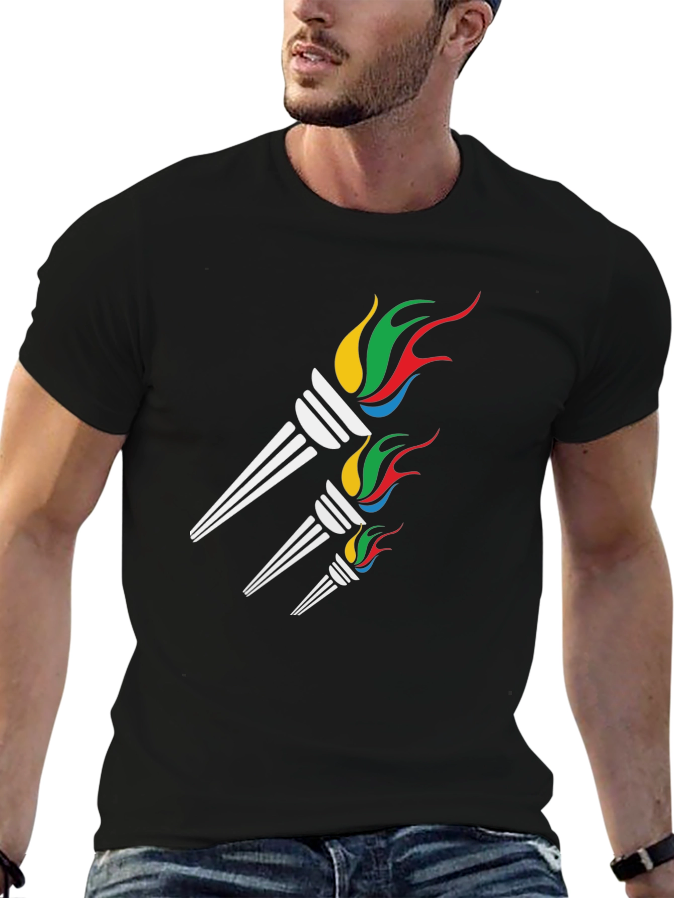 Graphic Torch T-Shirt - Casual Comfort