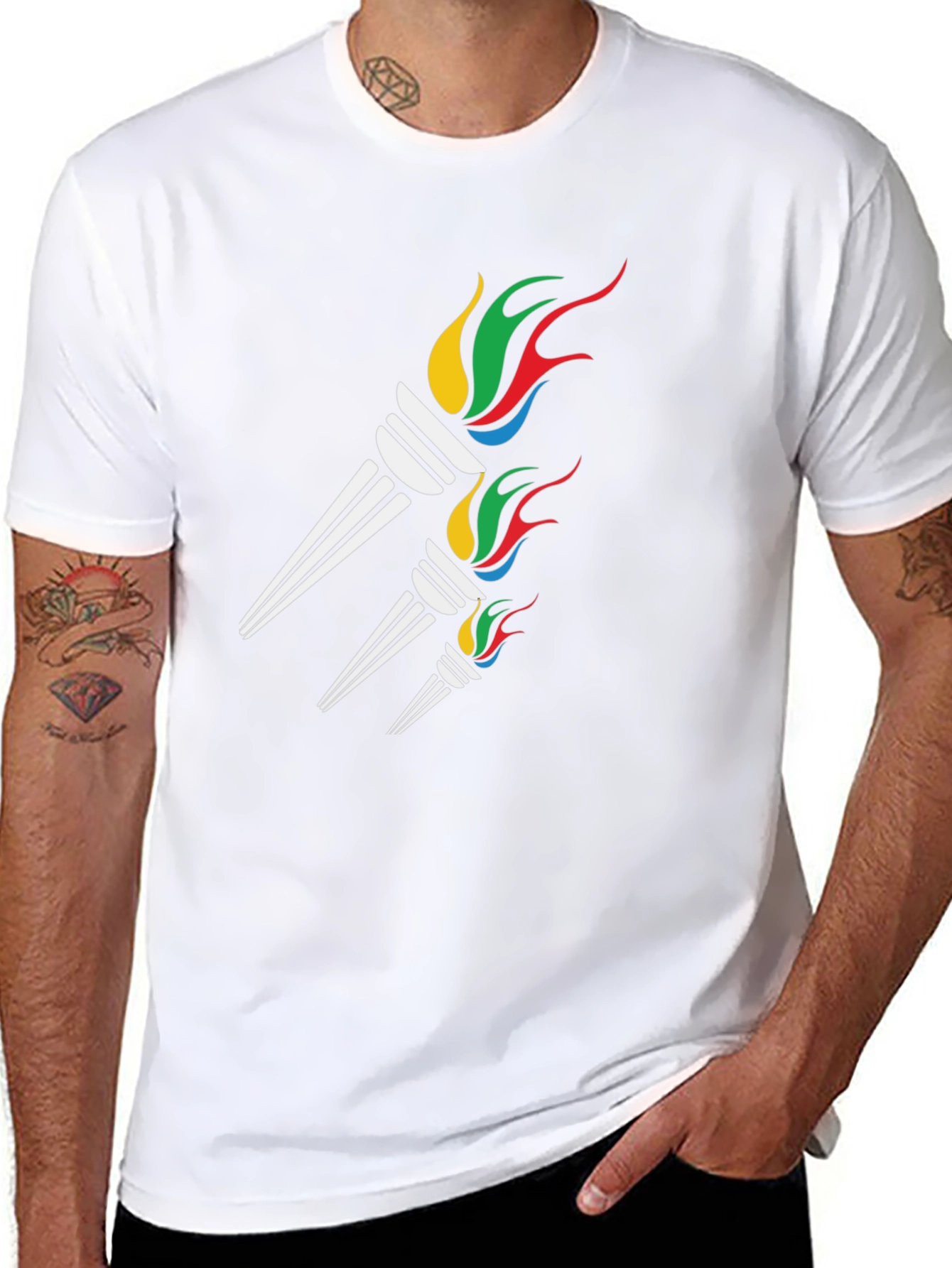 Graphic Torch T-Shirt - Casual Comfort