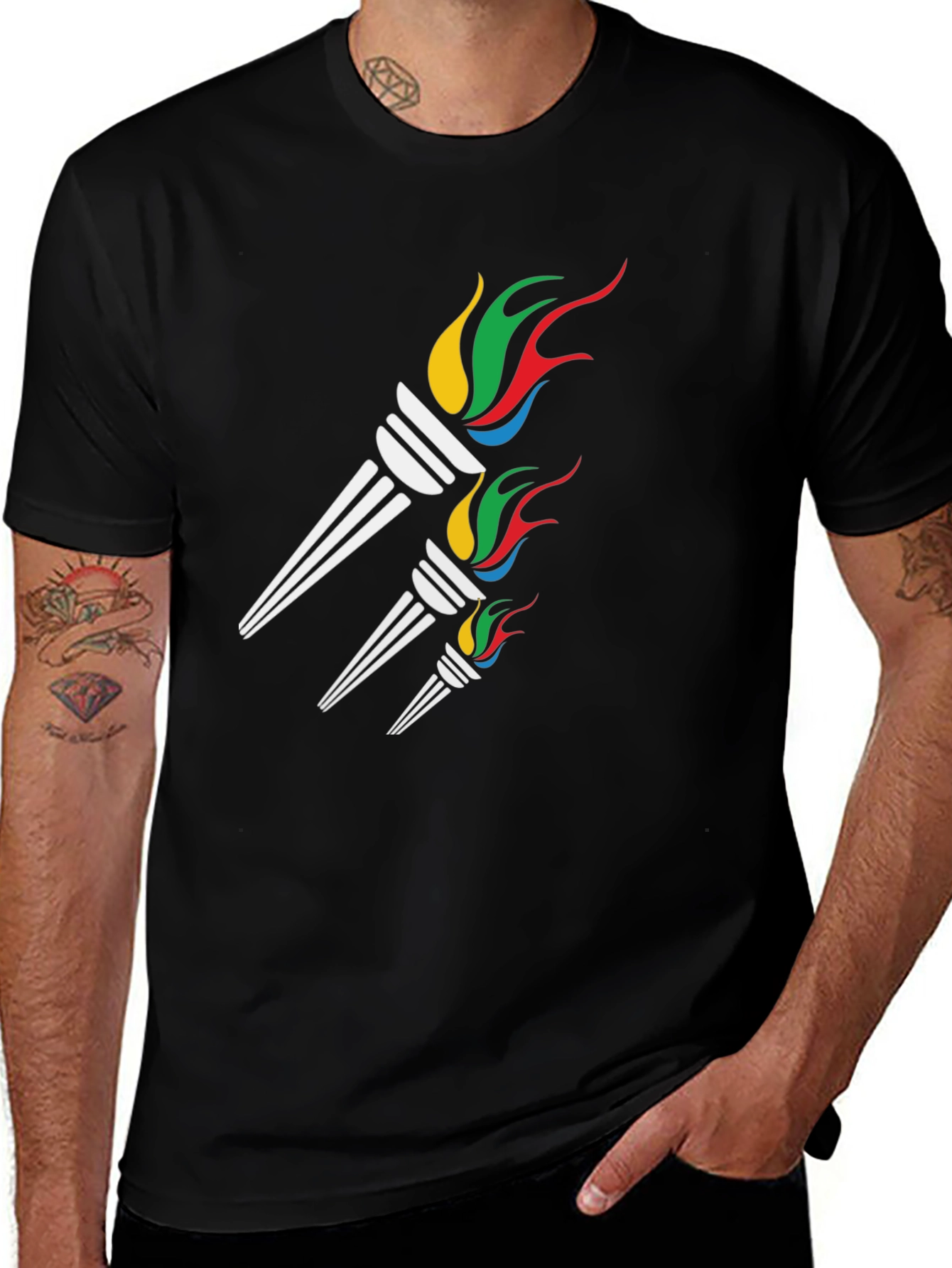 Graphic Torch T-Shirt - Casual Comfort