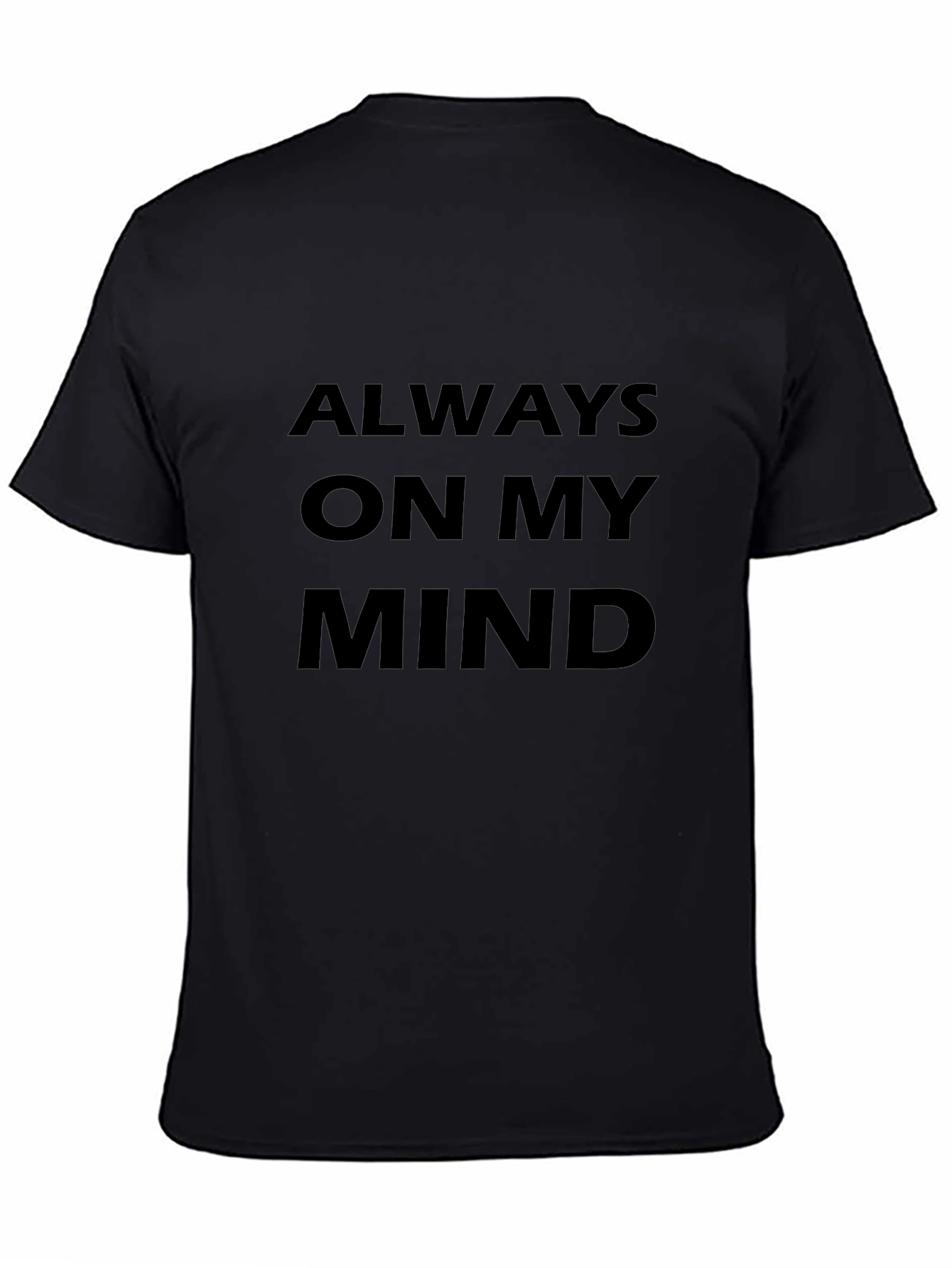 Always On My Mind Black Graphic Tee