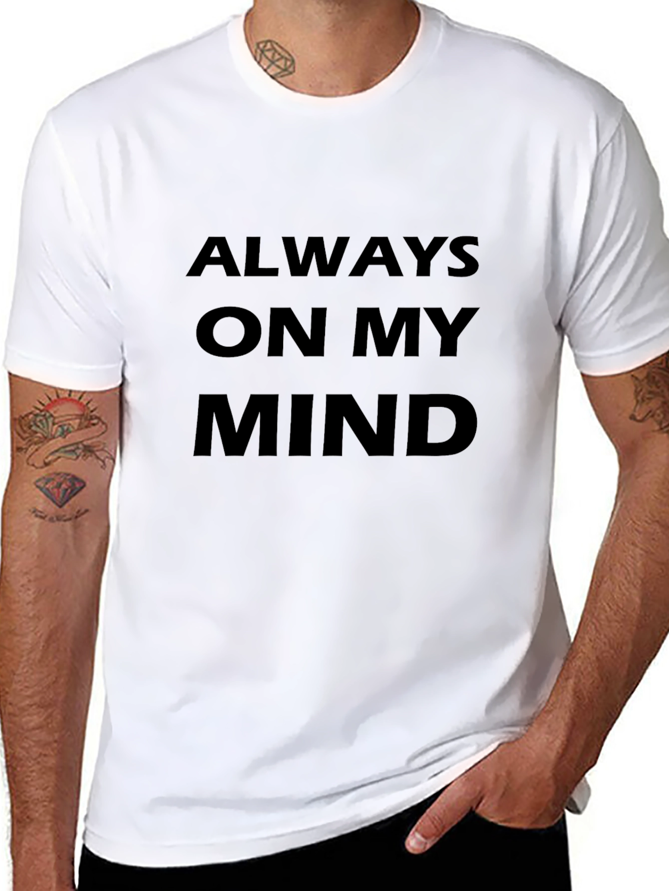 Always On My Mind Black Graphic Tee