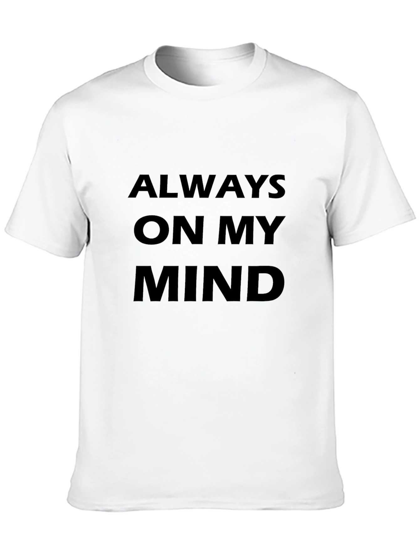 Always On My Mind Black Graphic Tee