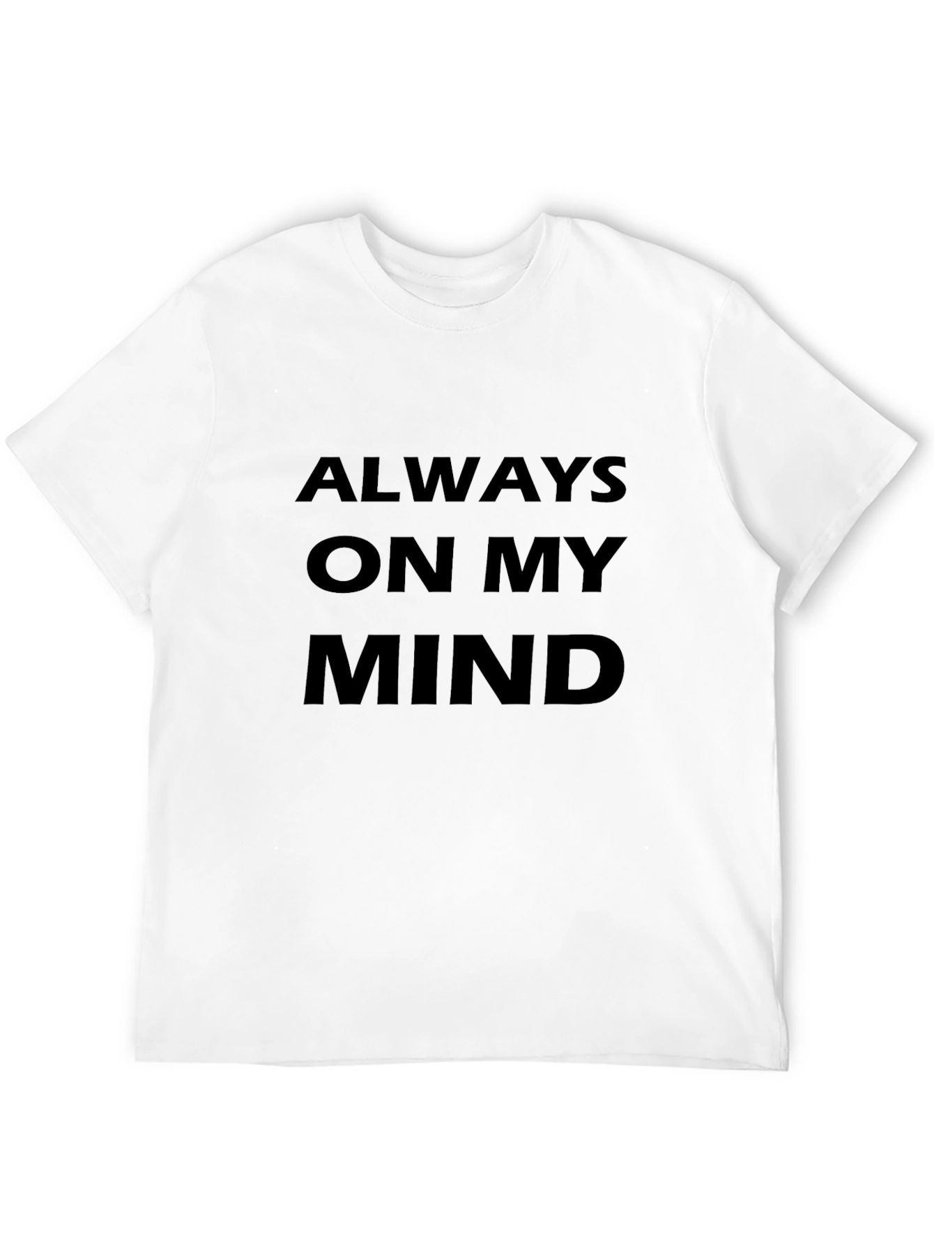 Always On My Mind Black Graphic Tee
