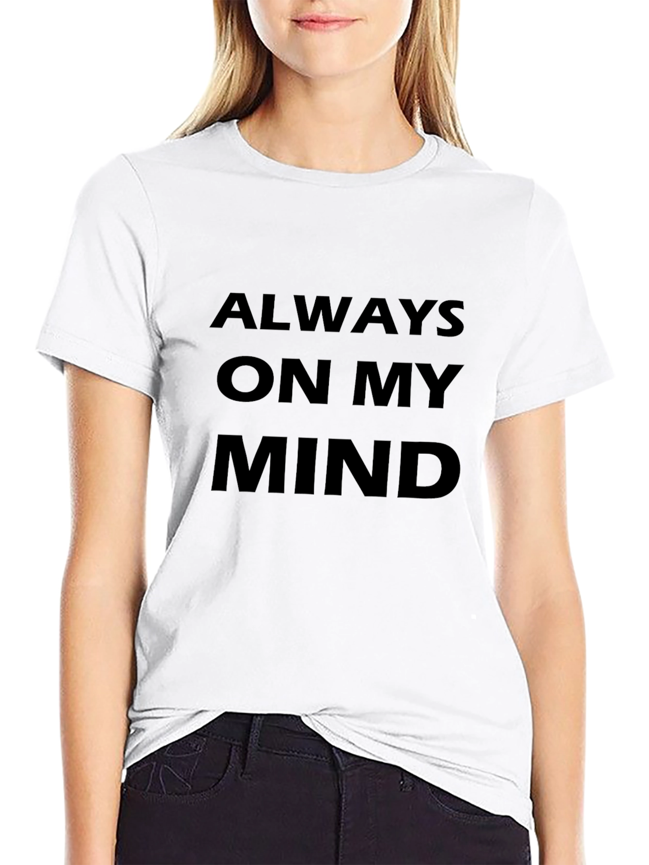 Always On My Mind Black Graphic Tee