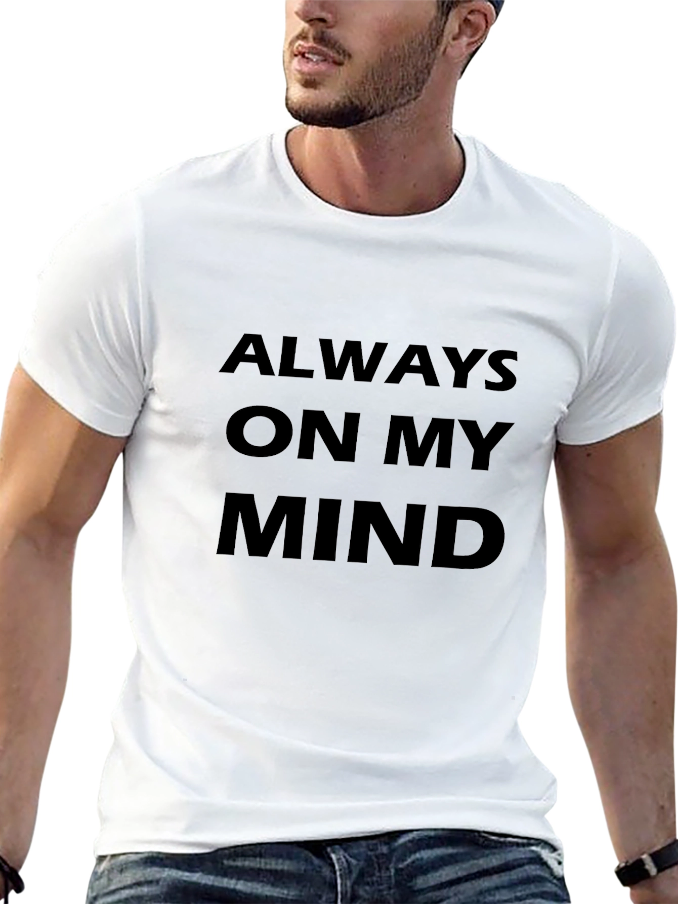 Always On My Mind Black Graphic Tee