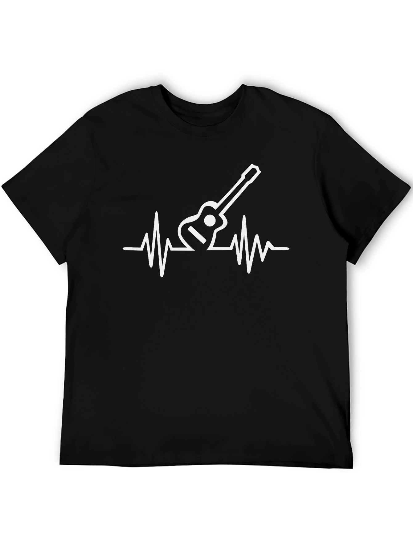 Guitar Heartbeat Graphic Tee - Musicians T-Shirt