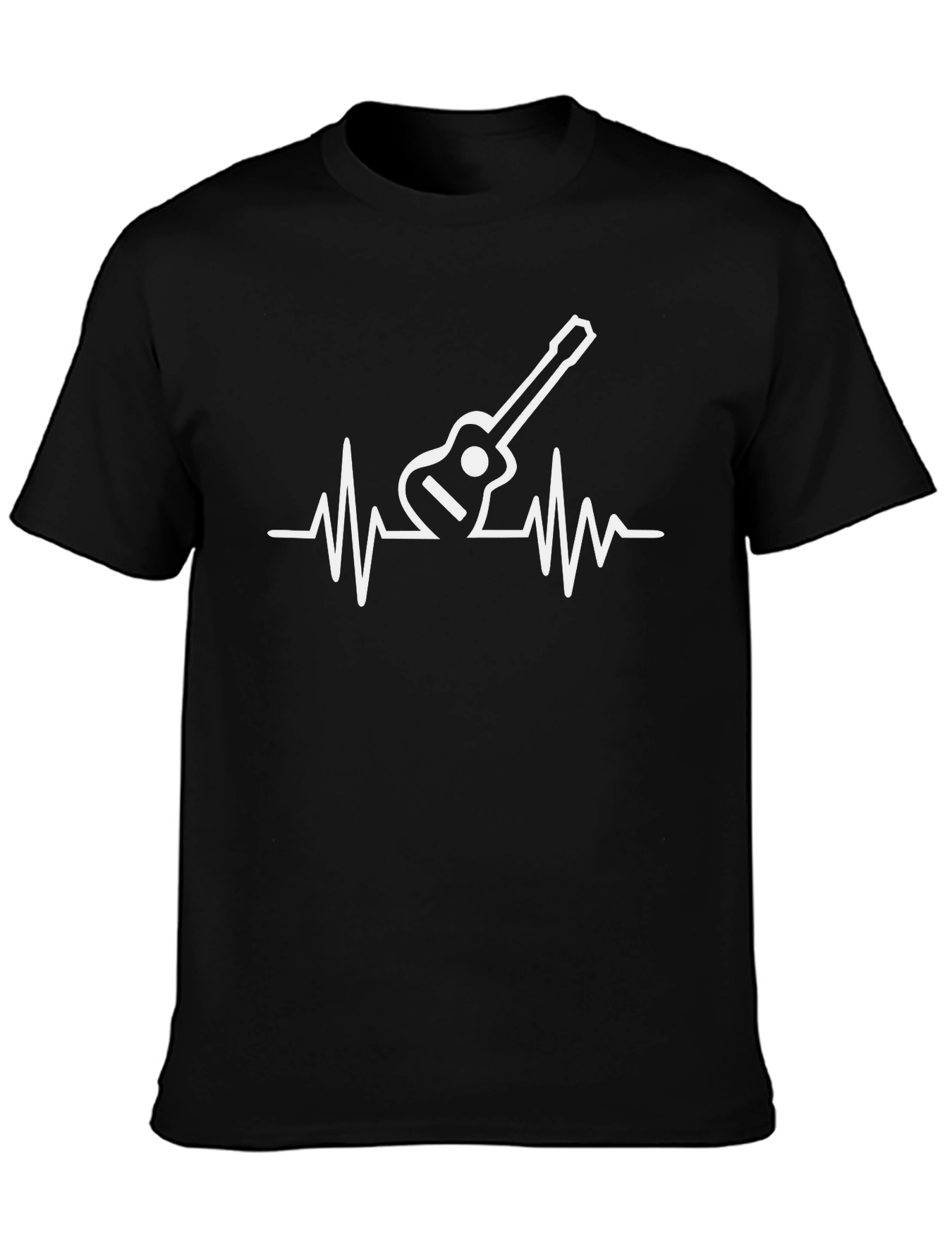 Guitar Heartbeat Graphic Tee - Musicians T-Shirt