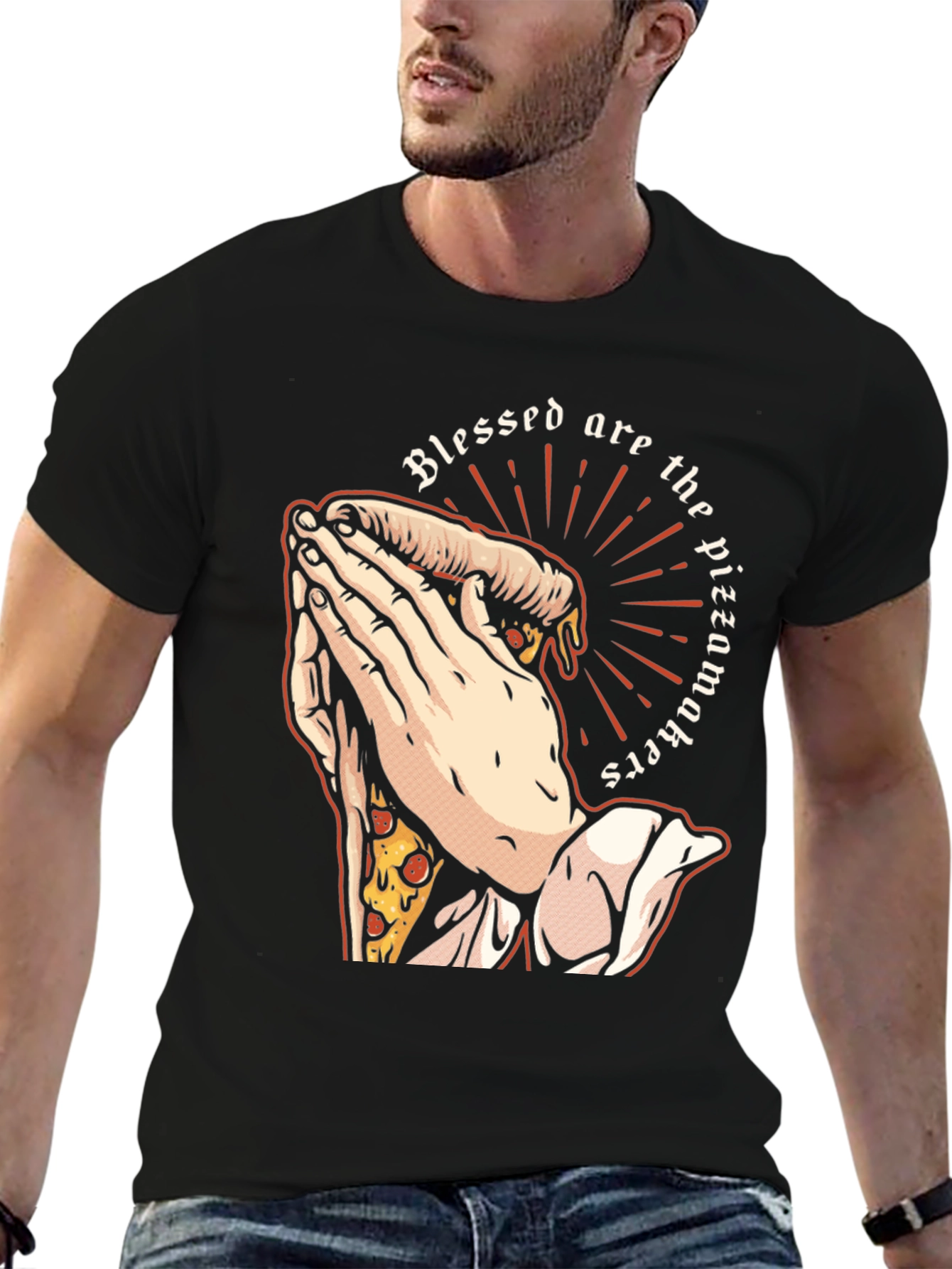 Blessed Pizzamakers T-Shirt - Novelty Graphic Tee