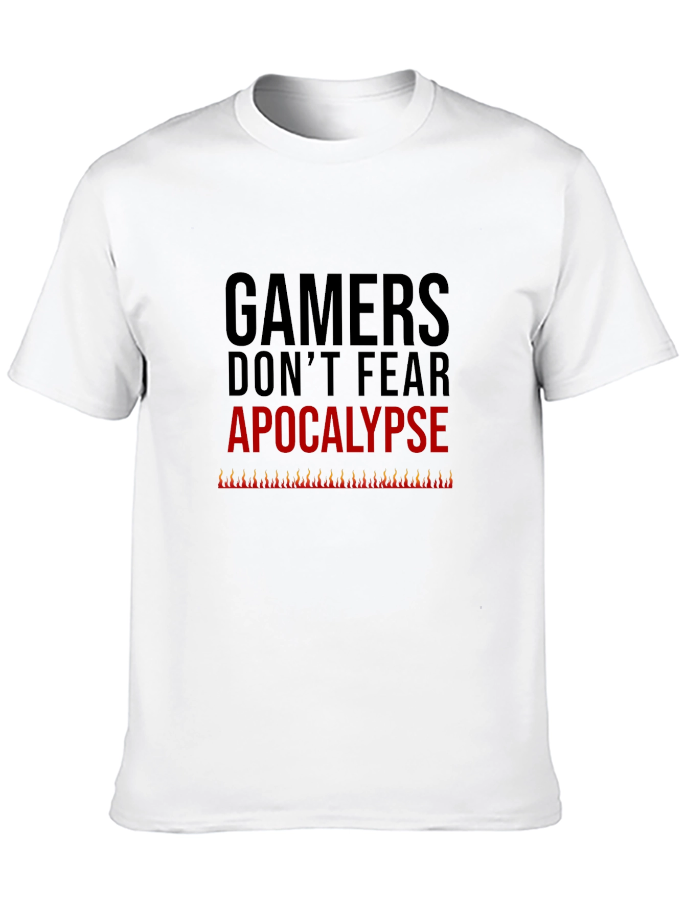 Gamers Dont Fear Apocalypse Tee - Black
