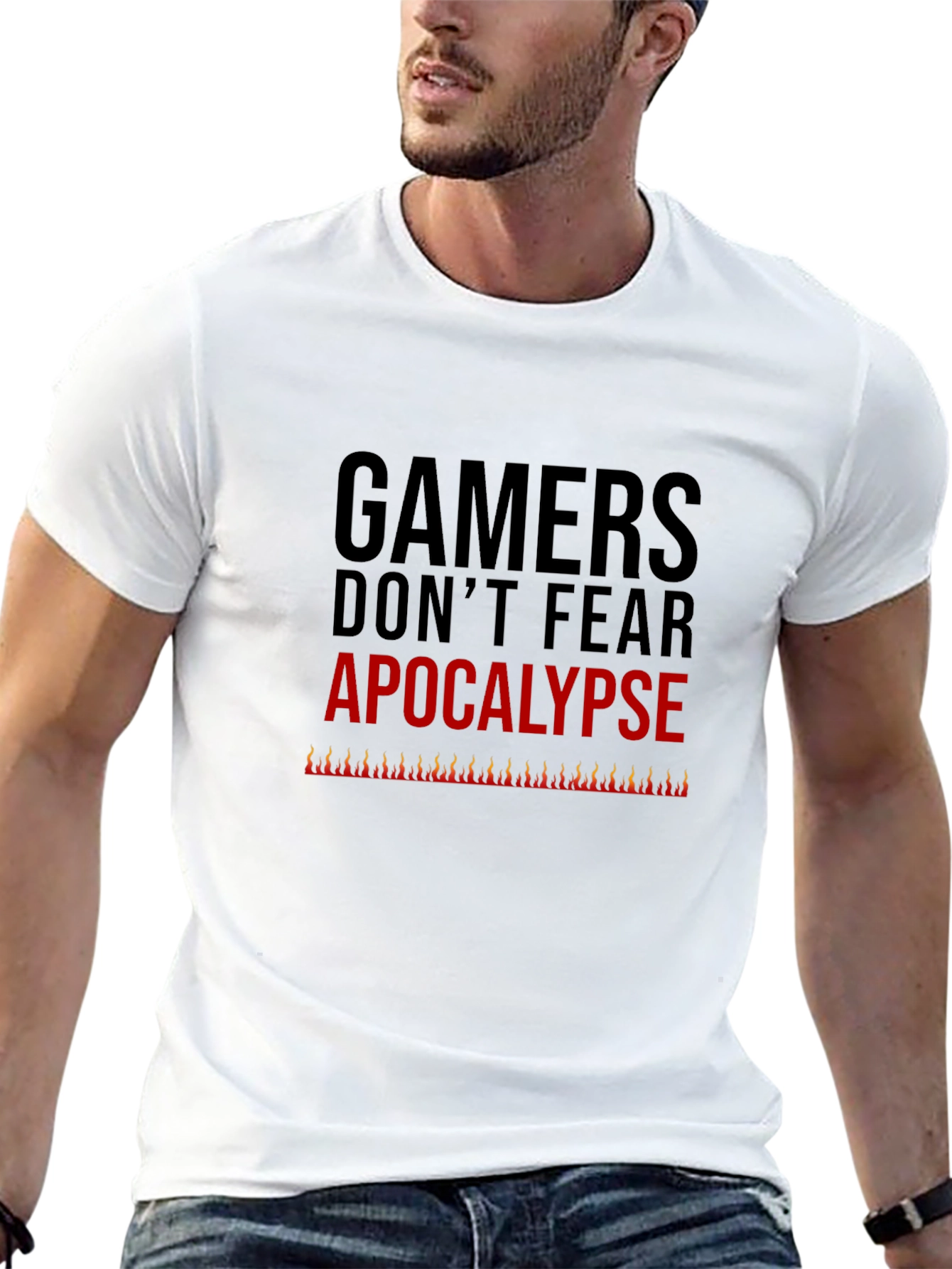 Gamers Dont Fear Apocalypse Tee - Black