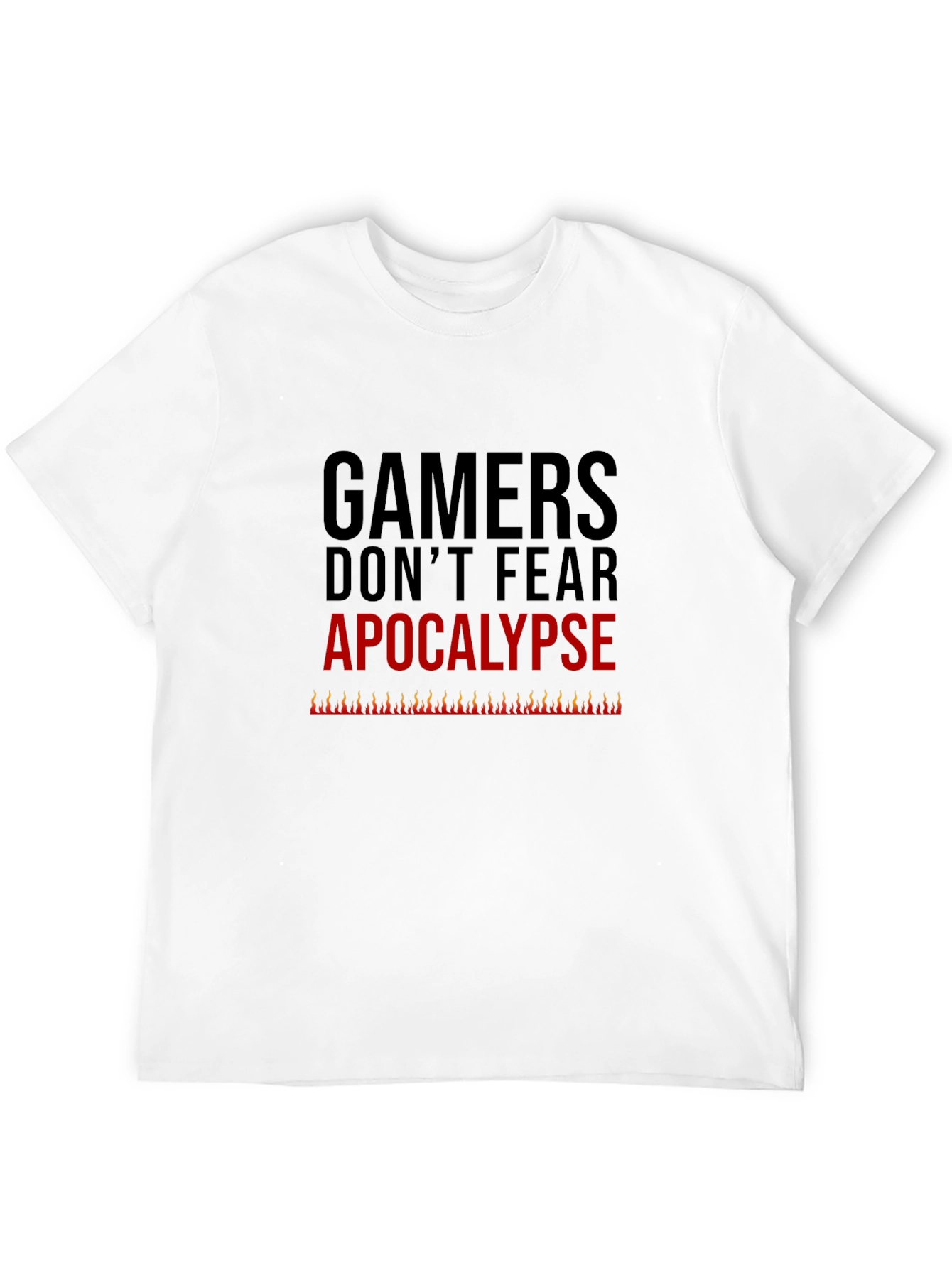 Gamers Dont Fear Apocalypse Tee - Black