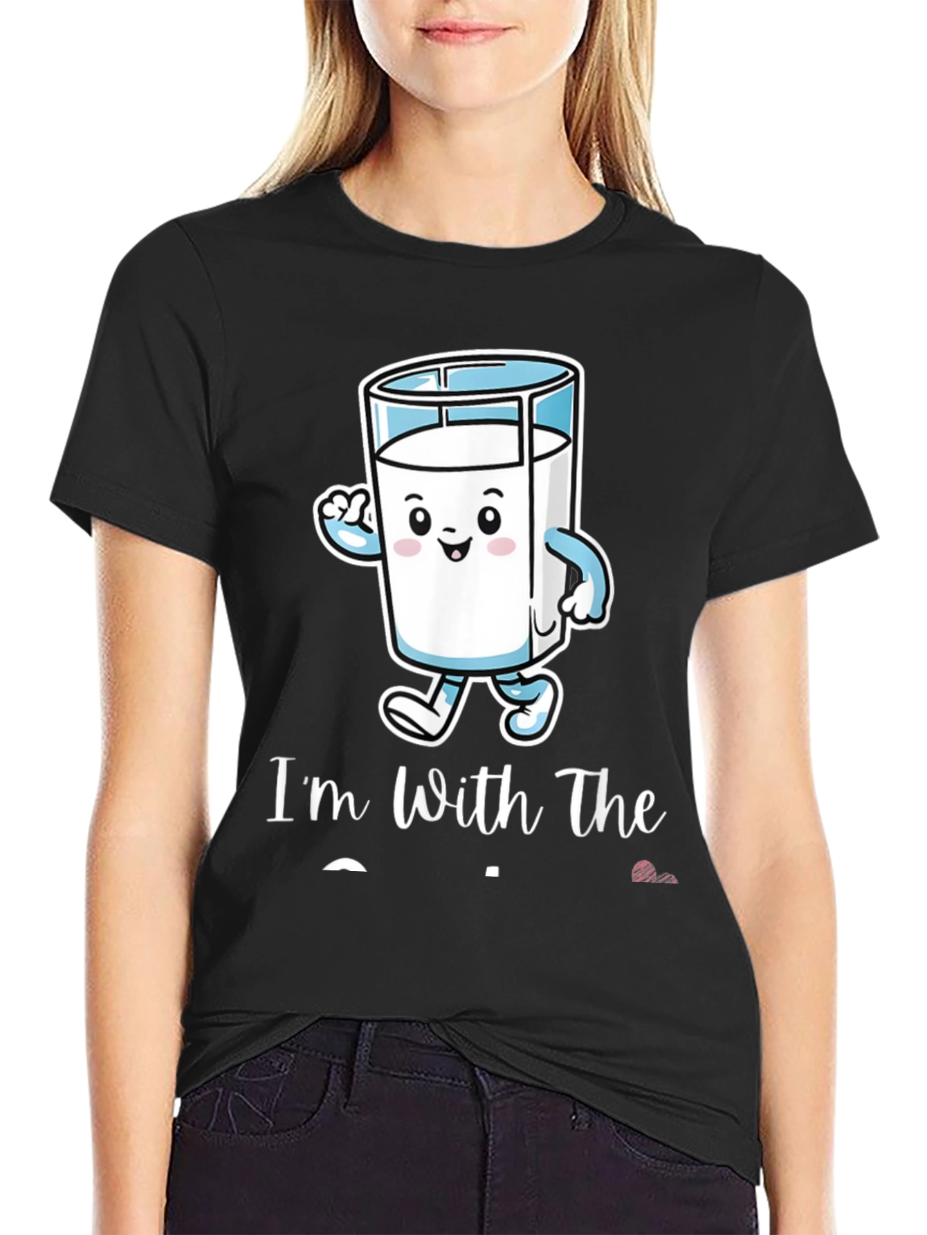 Funny Milk T-Shirt - Im With The Milk