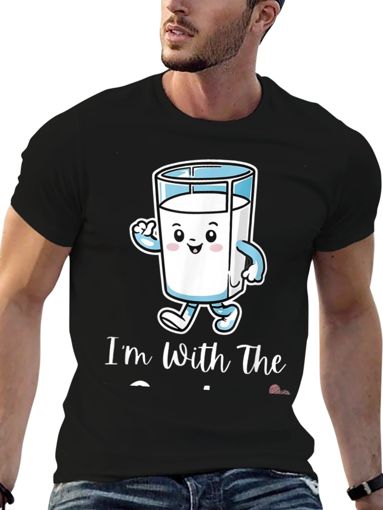Funny Milk T-Shirt - Im With The Milk