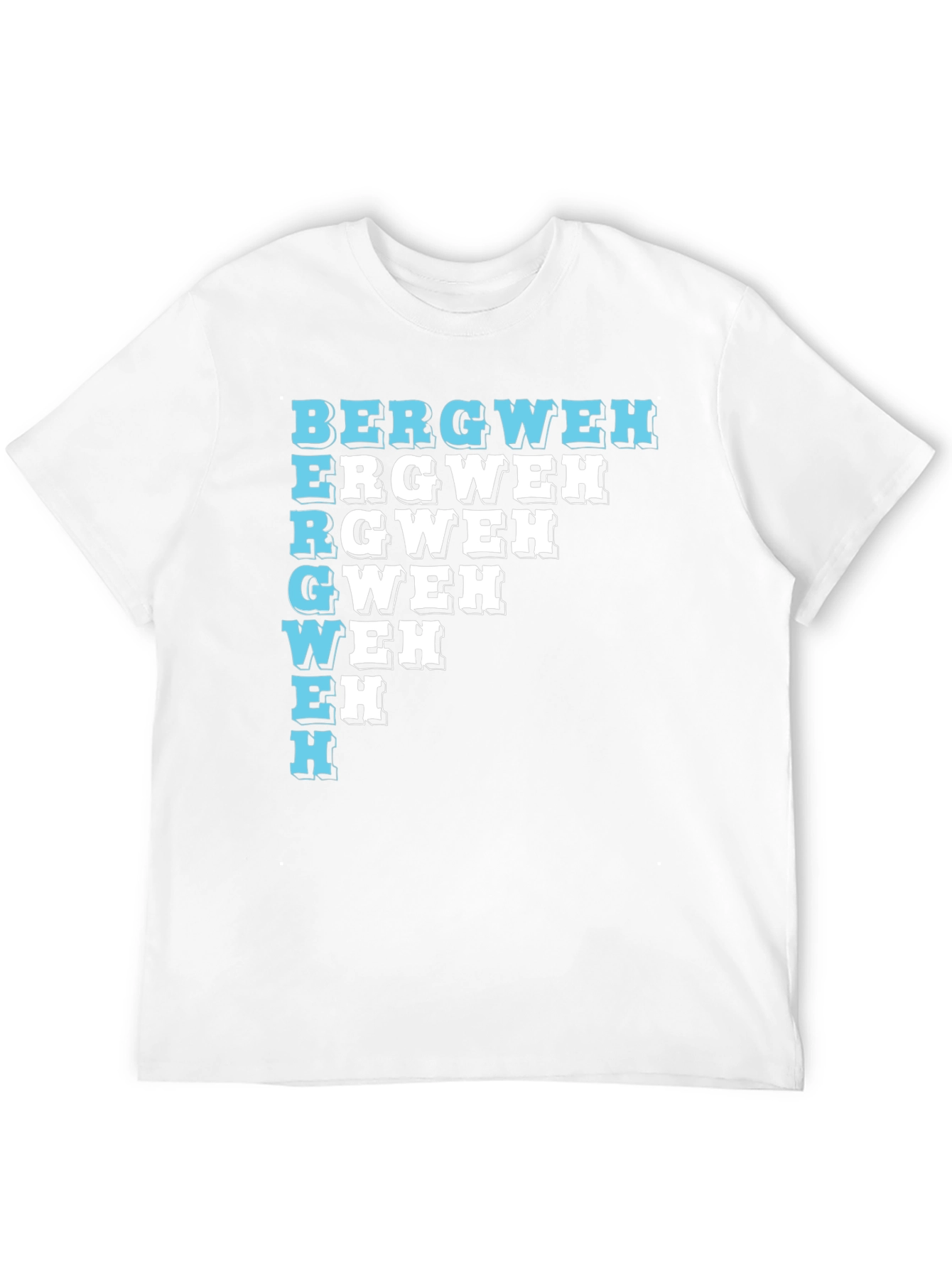 Unique BERGWEH Cascade T-Shirt - Black Casual Tee
